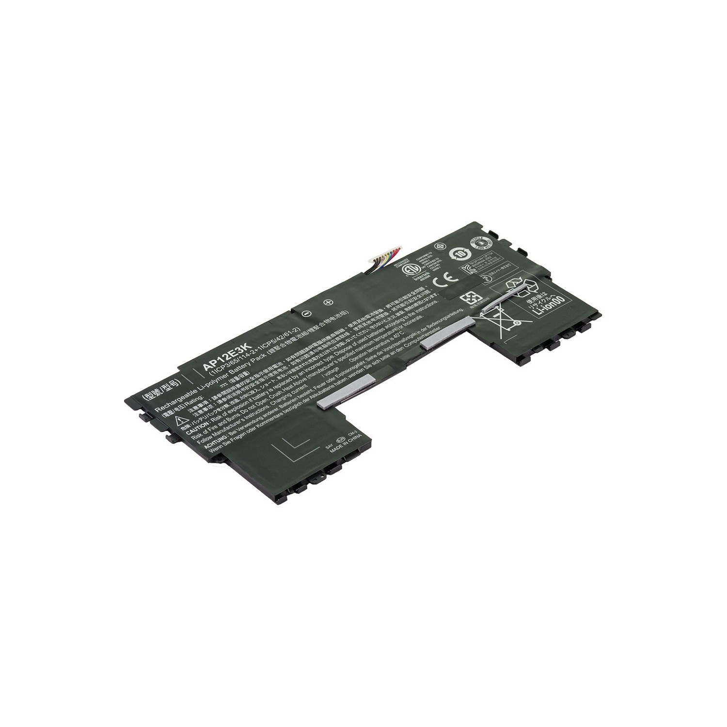 Laptop Battery Replacement for Acer Aspire S7-191, 1ICP3/65/114-2, 1ICP5/42/61-2, AP12E3K