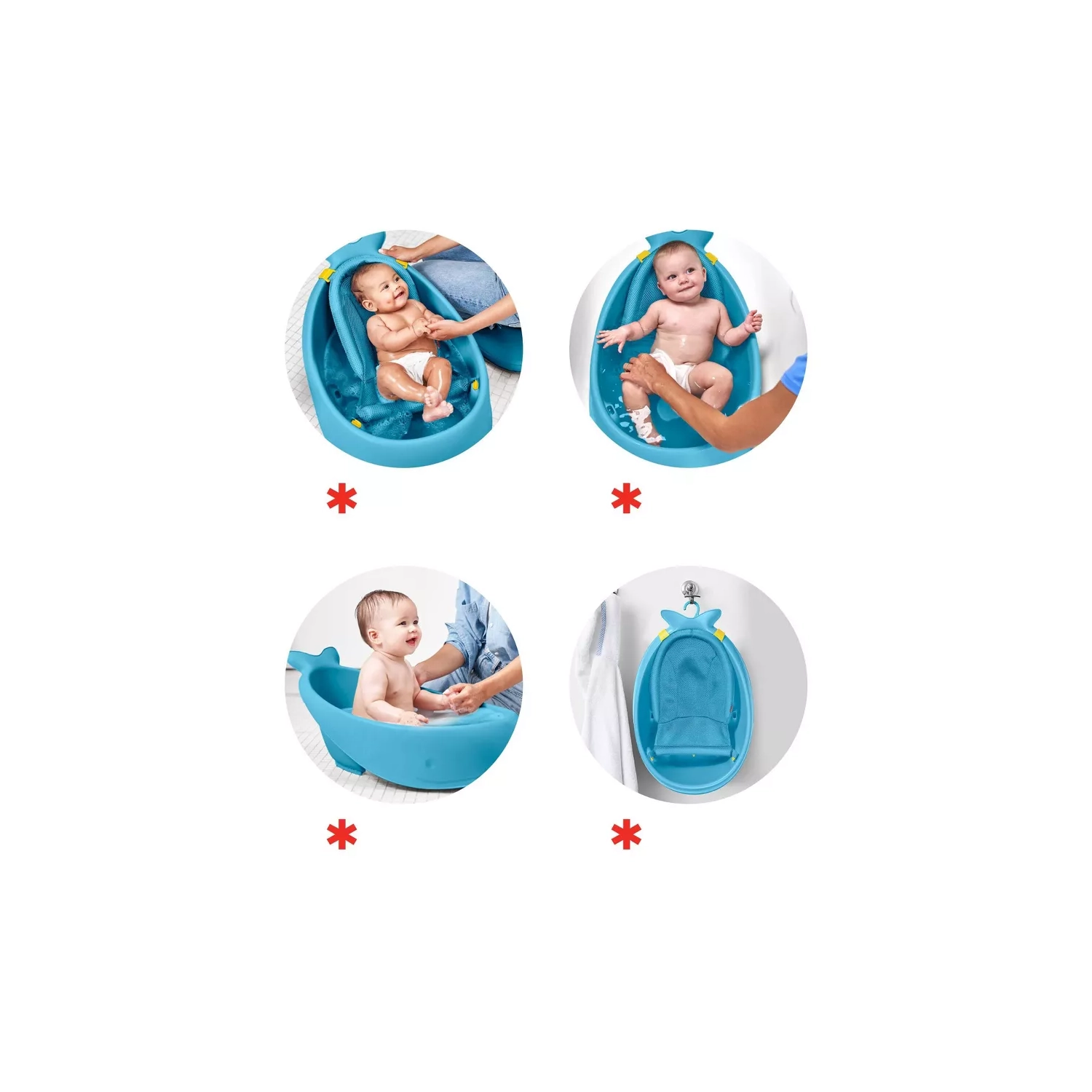 Skip Hop – baignoire Moby avec sangle, bleu