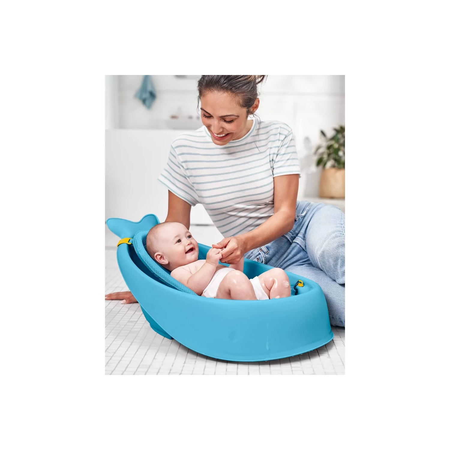 Skip Hop – baignoire Moby avec sangle, bleu