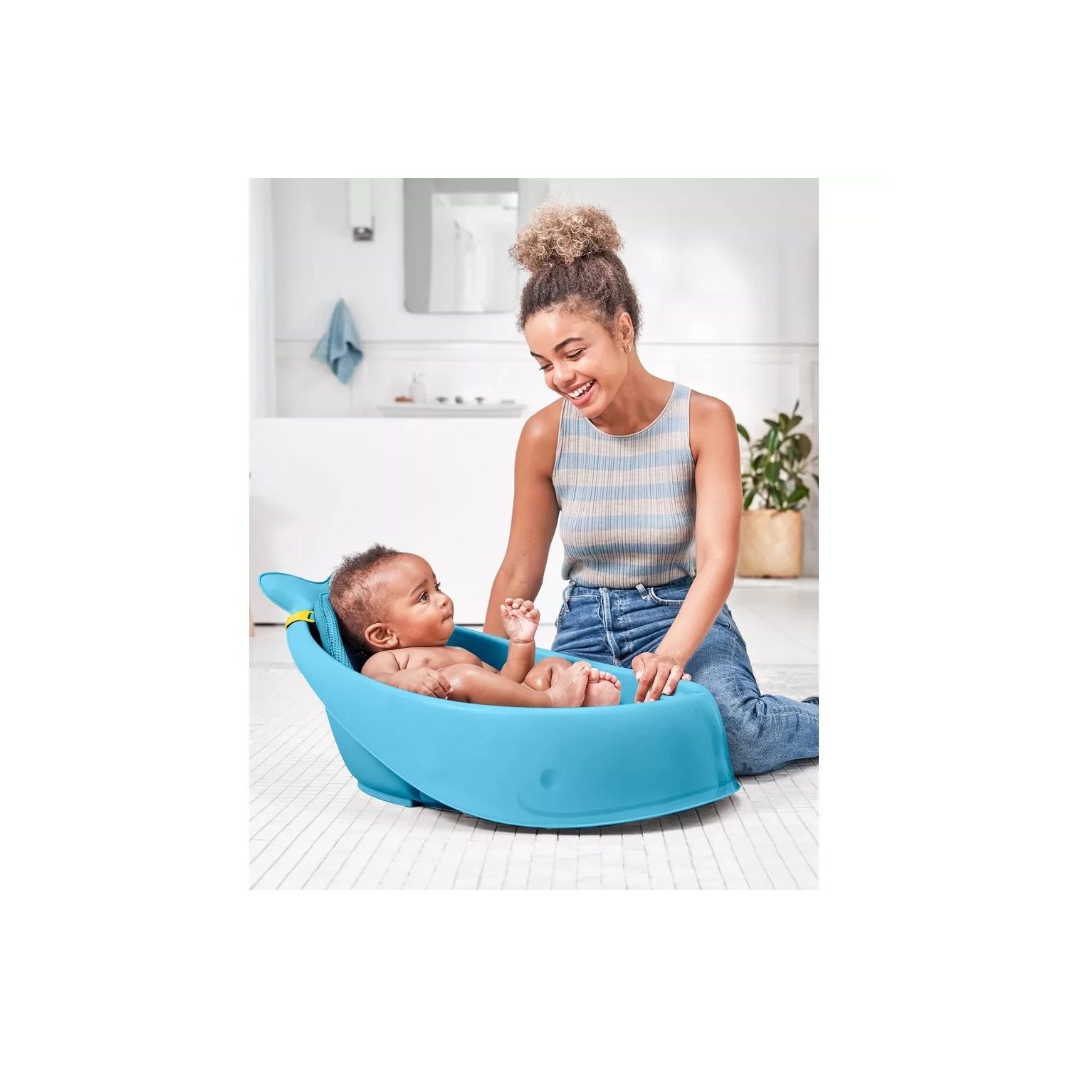 Skip Hop – baignoire Moby avec sangle, bleu