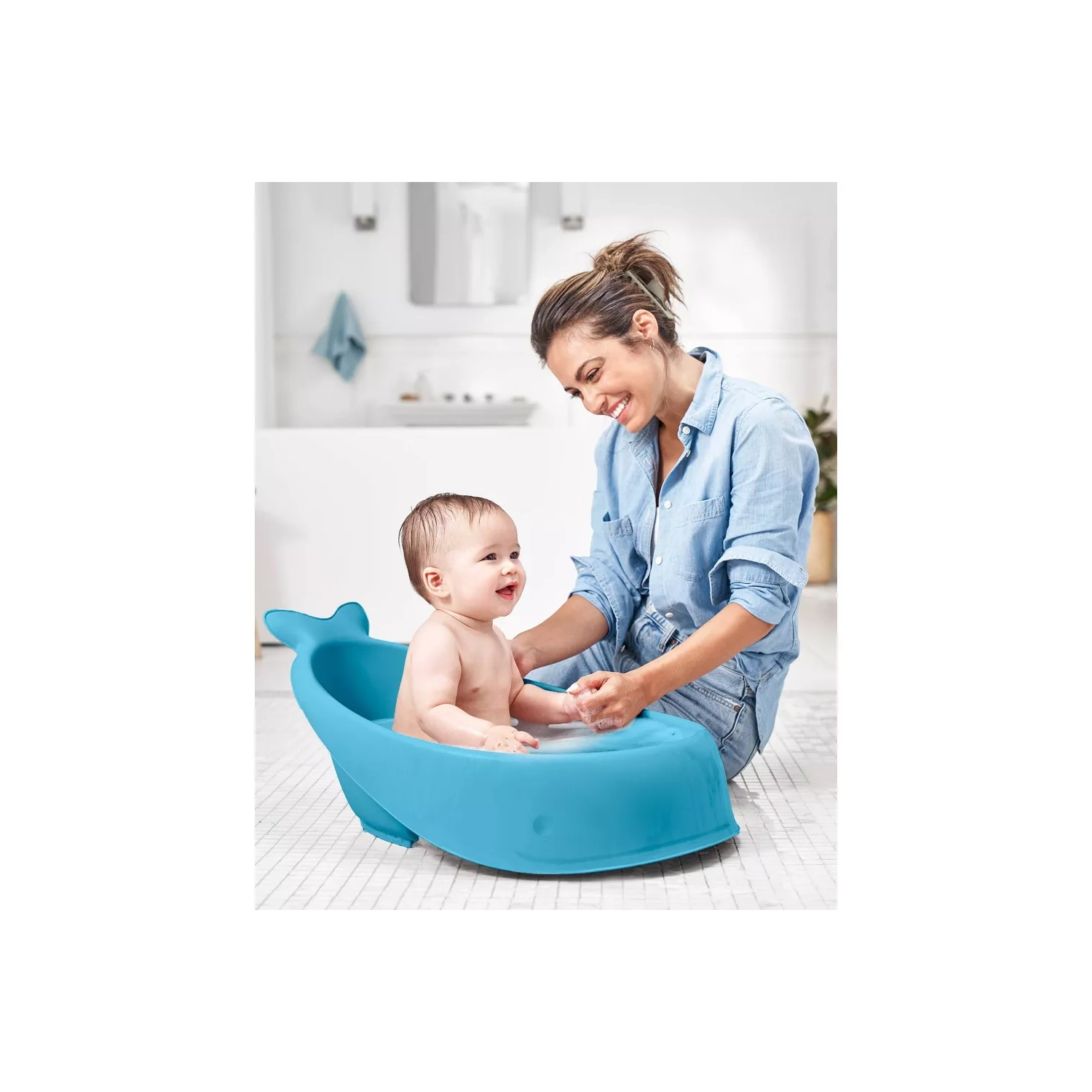 Skip Hop – baignoire Moby avec sangle, bleu