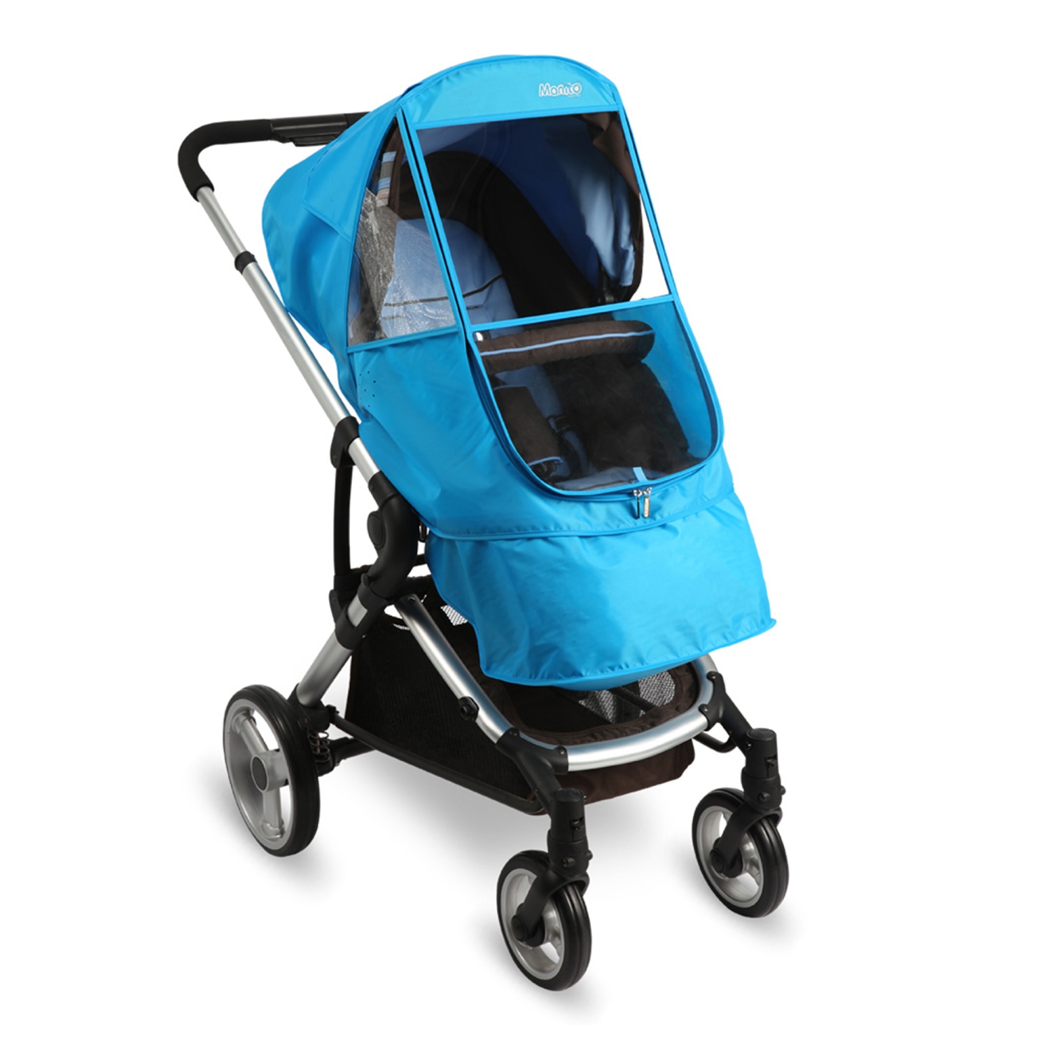 Protection contre les intempéries pour poussette Beta Elegance de Manito - Bleu