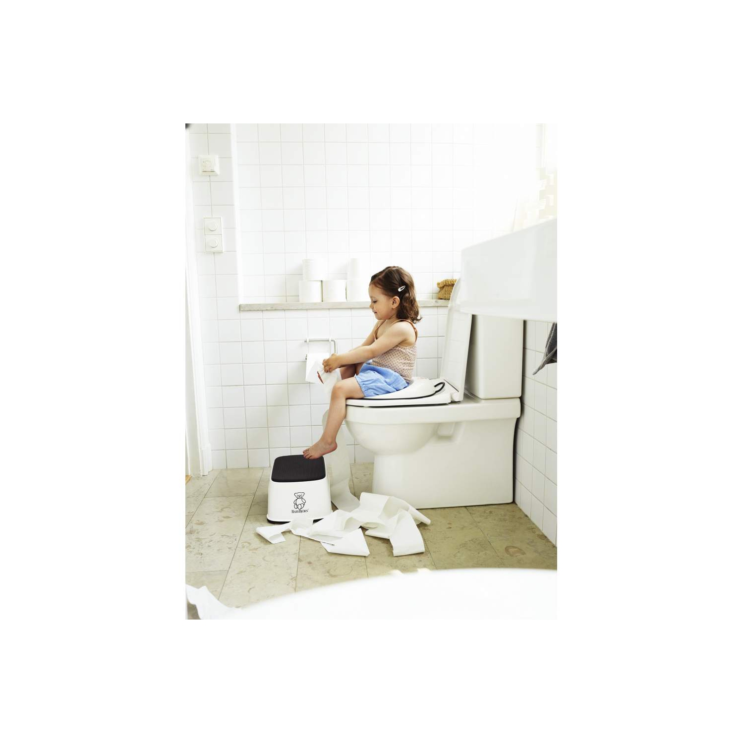 Siège de Toilette BabyBjorn- Blanc/Noir