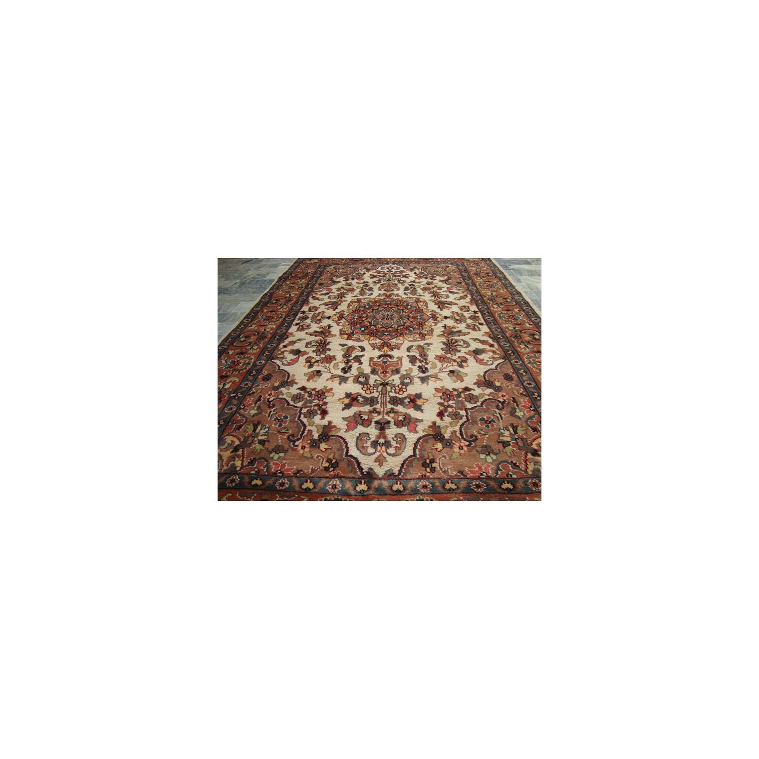 Guleaina Flowral Classic Designed Area Rug Hand Knotted Wool Silk Carpet'