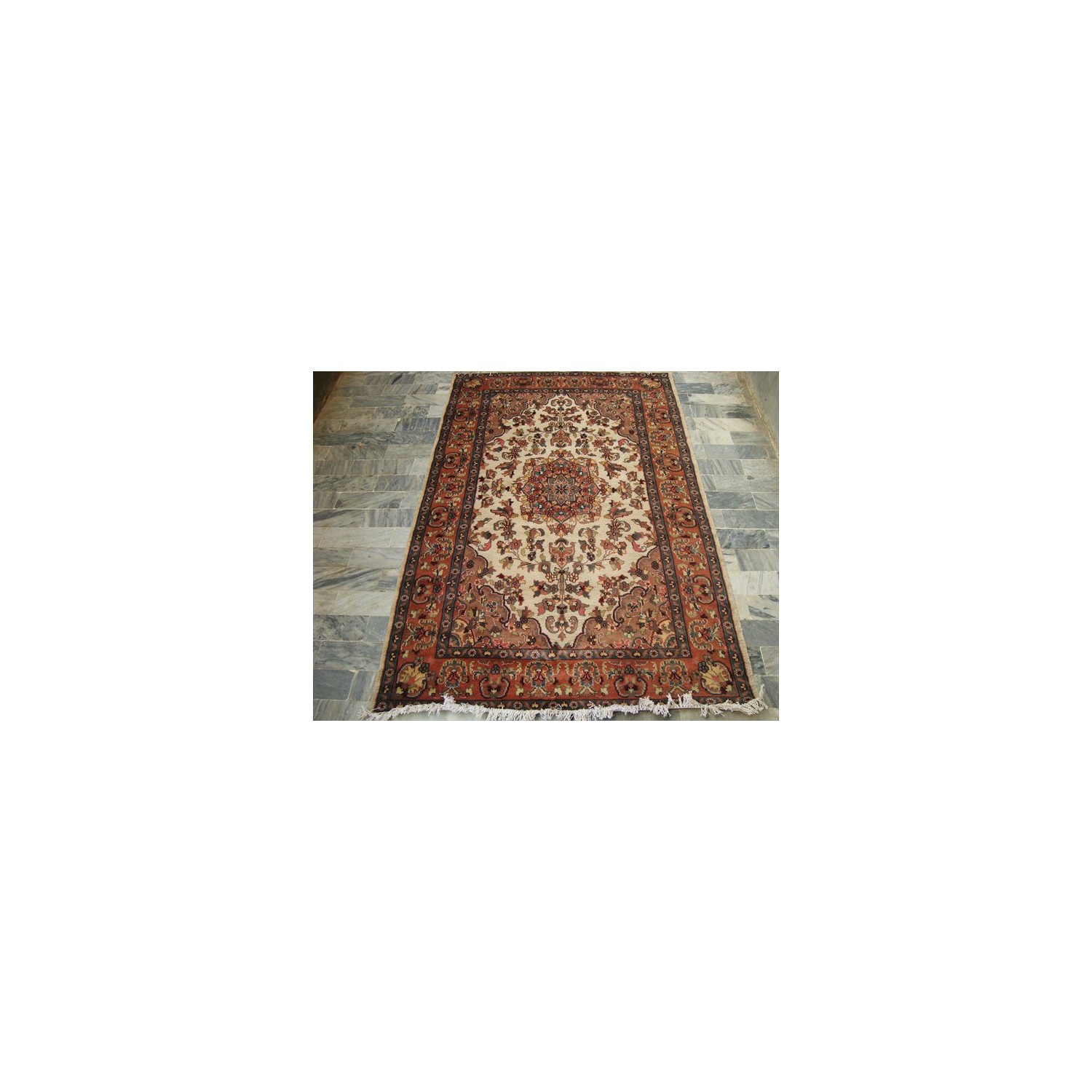 Guleaina Flowral Classic Designed Area Rug Hand Knotted Wool Silk Carpet'