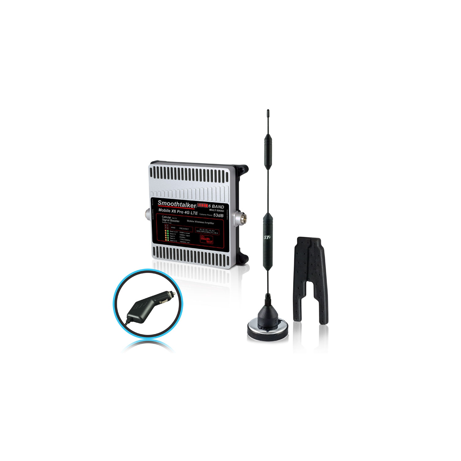 Smoothtalker Mobile X6 Pro 53dB 6-Band 4G/5G Ready Extreme Power Wireless Cell Phone Booster Kit