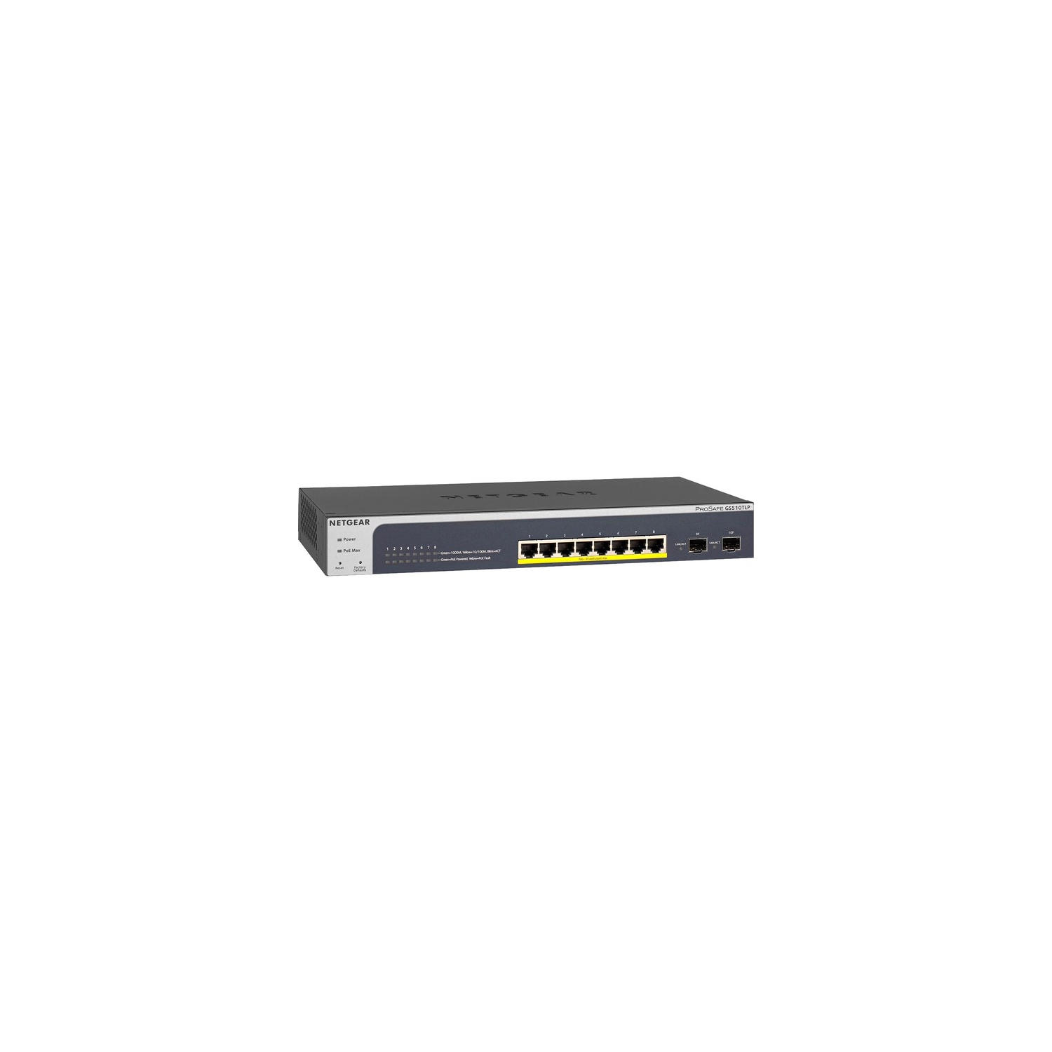 Netgear ProSAFE 8-Port PoE+ Gigabit Smart Managed Switch with 2 SFP Ports