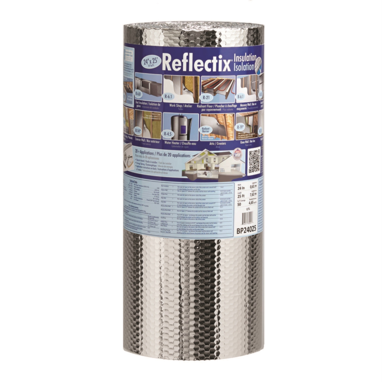 Reflectix 24in. X 25 Bubble Pack Insulation BP24025