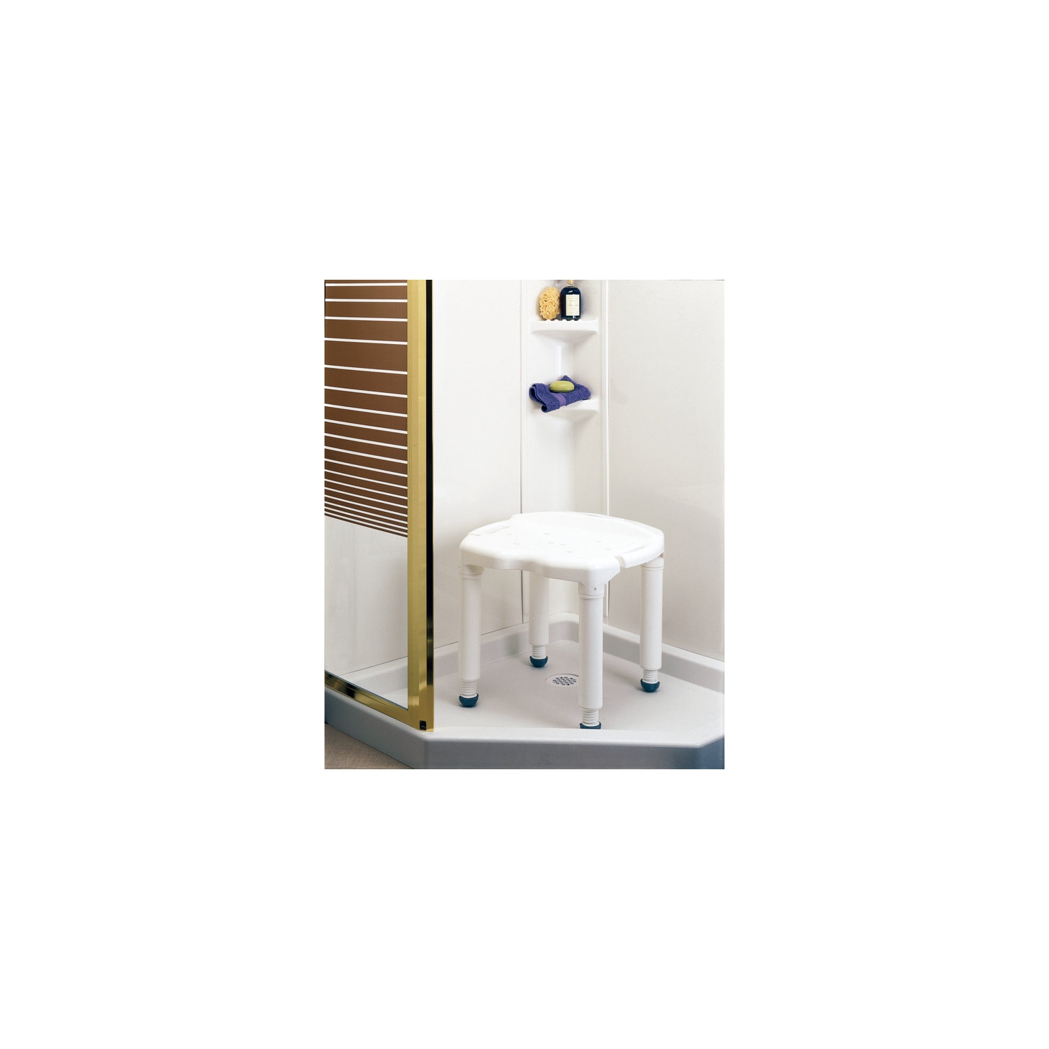 Carex Health Brands B670C0 Universal Bath Bench Assembledwitho Back Cp - 1