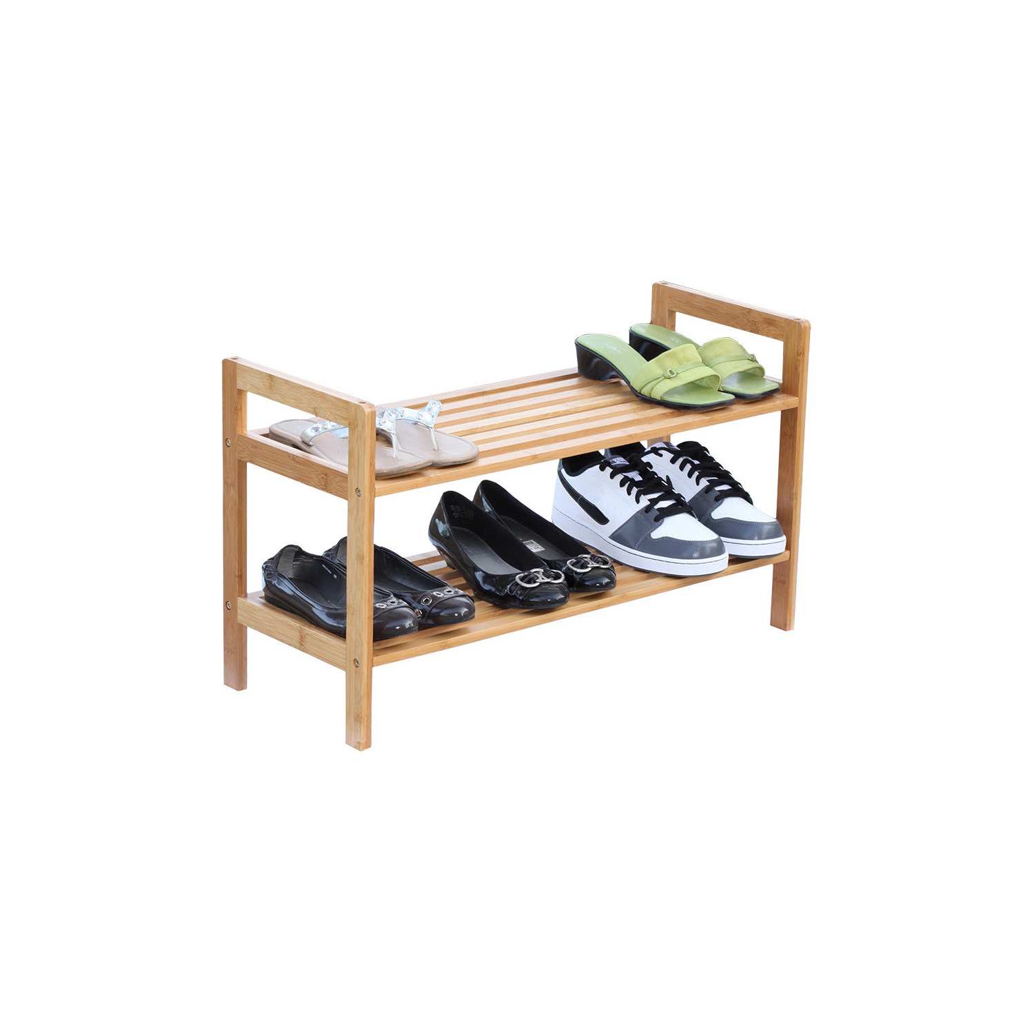 Oceanstar SR1309 Oceanstar 2 Tier Bamboo Shoe Rack