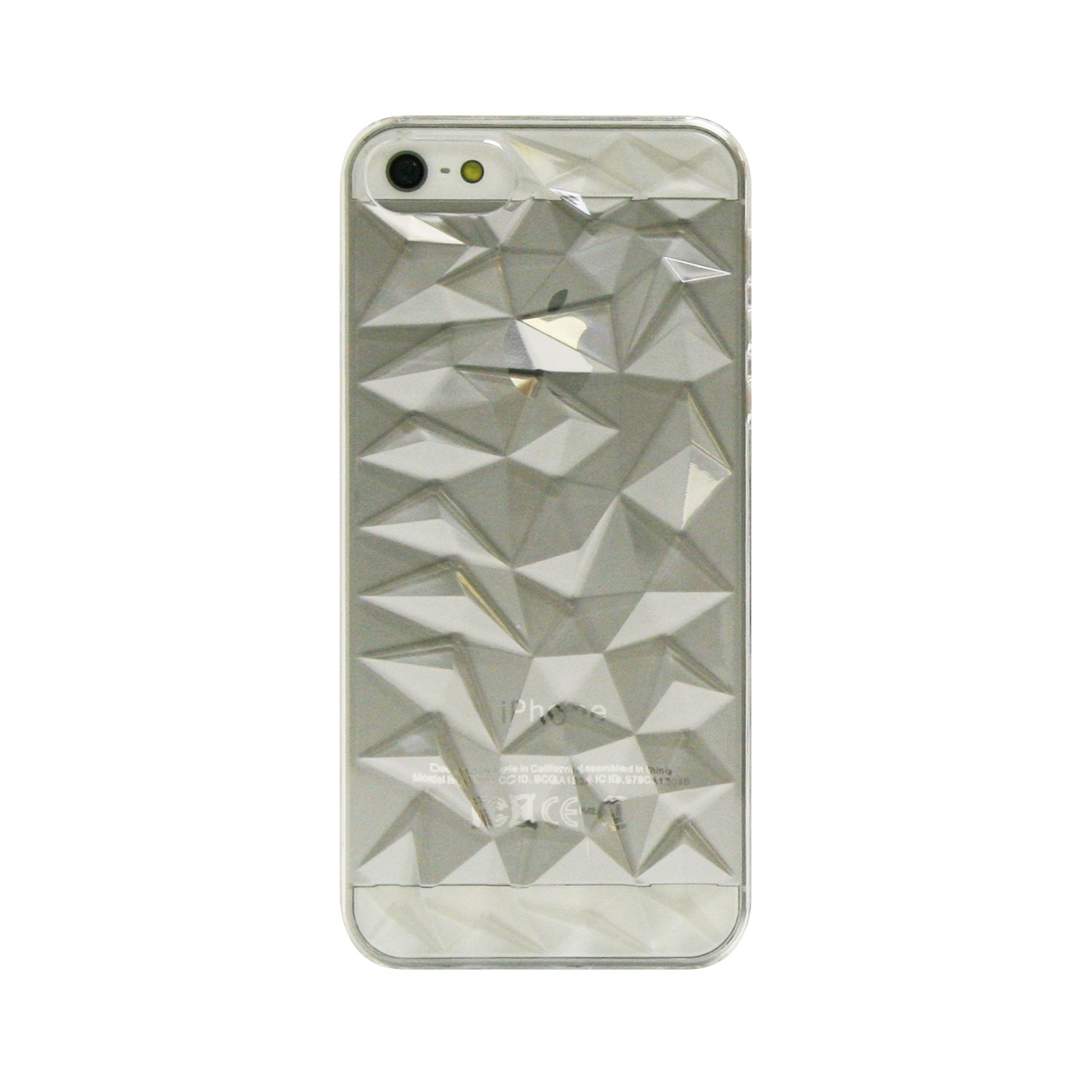 Étui rigide ajusté d’Exian pour iPhone se; iPhone 5S; iPhone 5 - transparent