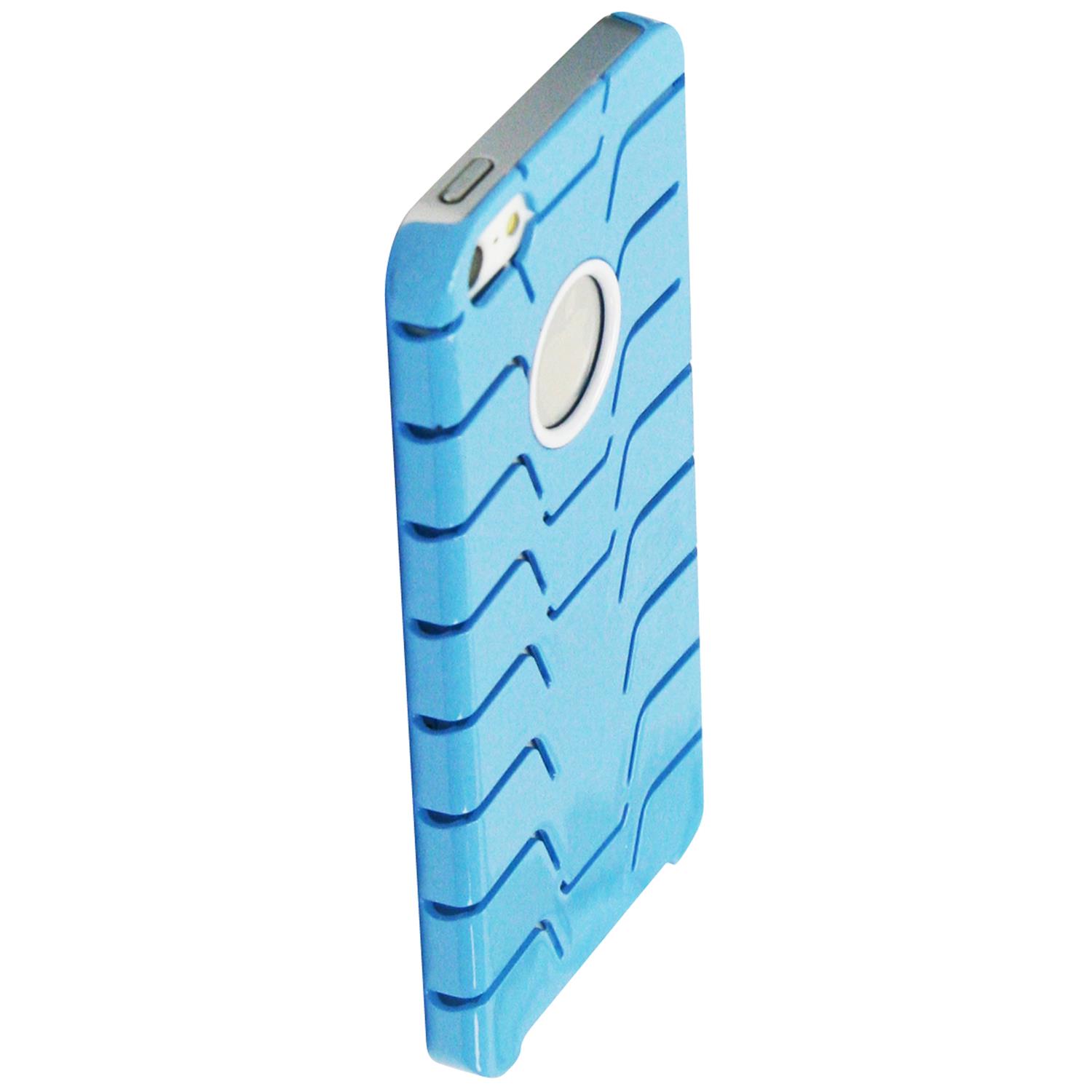 Exian Fitted Hard Shell Case for iPhone SE;iPhone 5S;iPhone 5 - Blue
