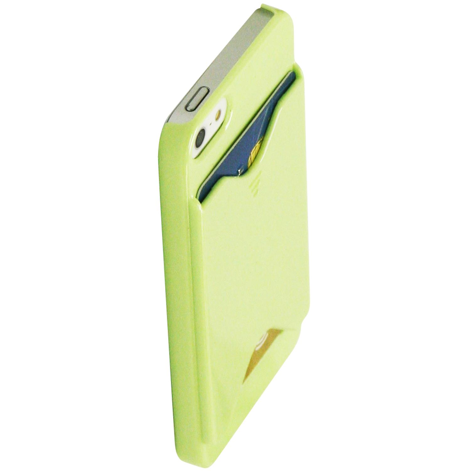 Exian Fitted Hard Shell Case for iPhone SE;iPhone 5S;iPhone 5 - Green