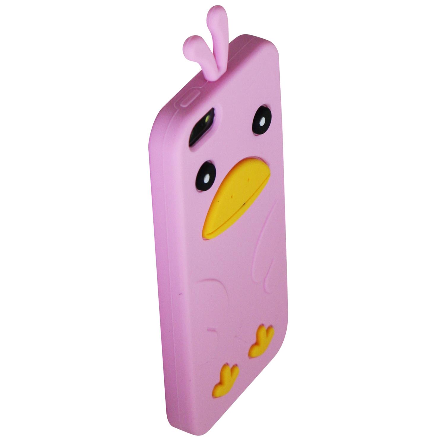 Étui souple ajusté d’Exian pour iPhone se; iPhone 5c; iPhone 5s; iPhone 5 - Rose