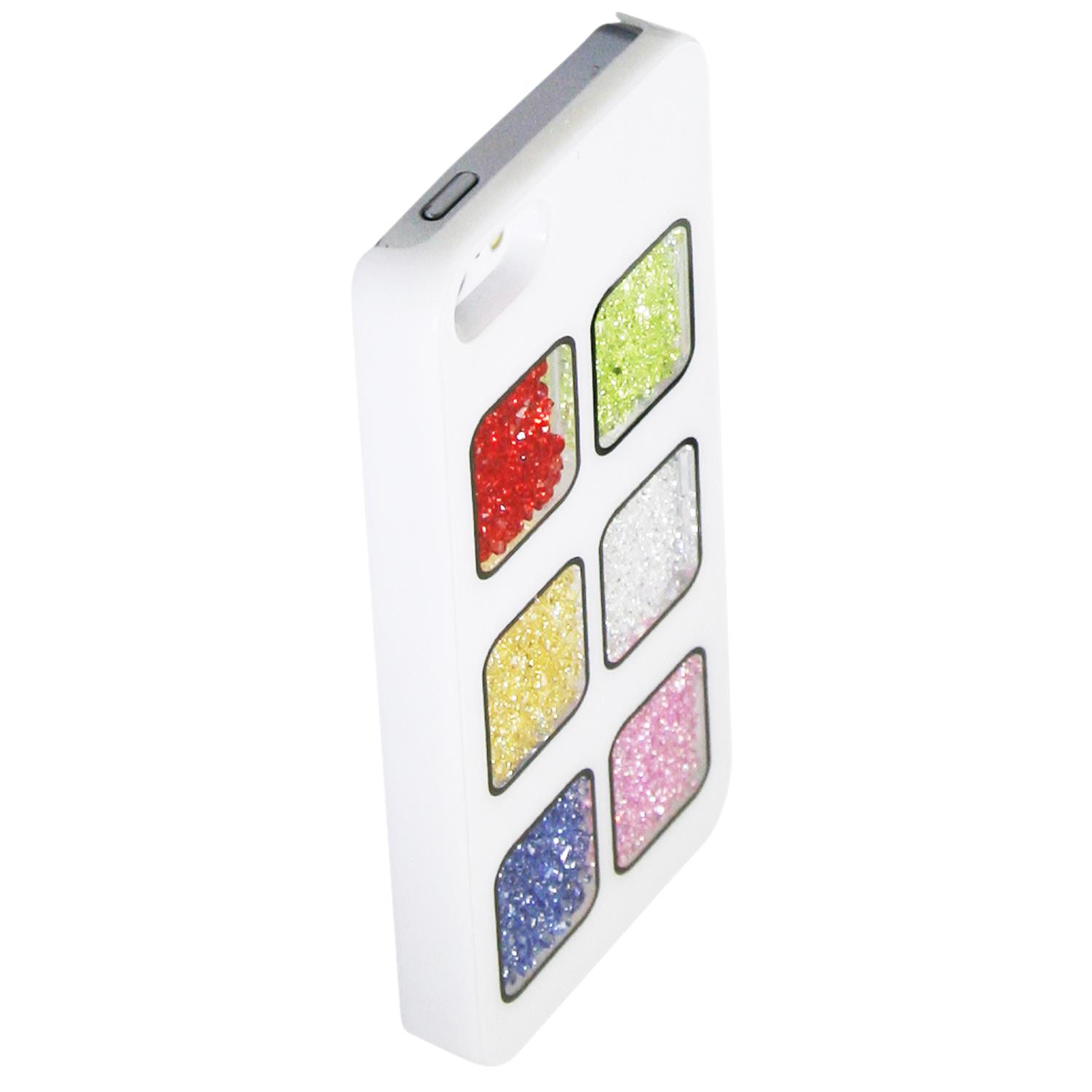 Exian Fitted Hard Shell Case for iPhone SE;iPhone 5S;iPhone 5 - White