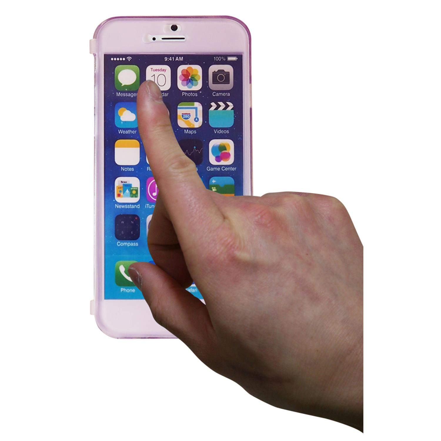 Exian Fitted Soft Shell Case for iPhone 6S;iPhone 6 - Purple