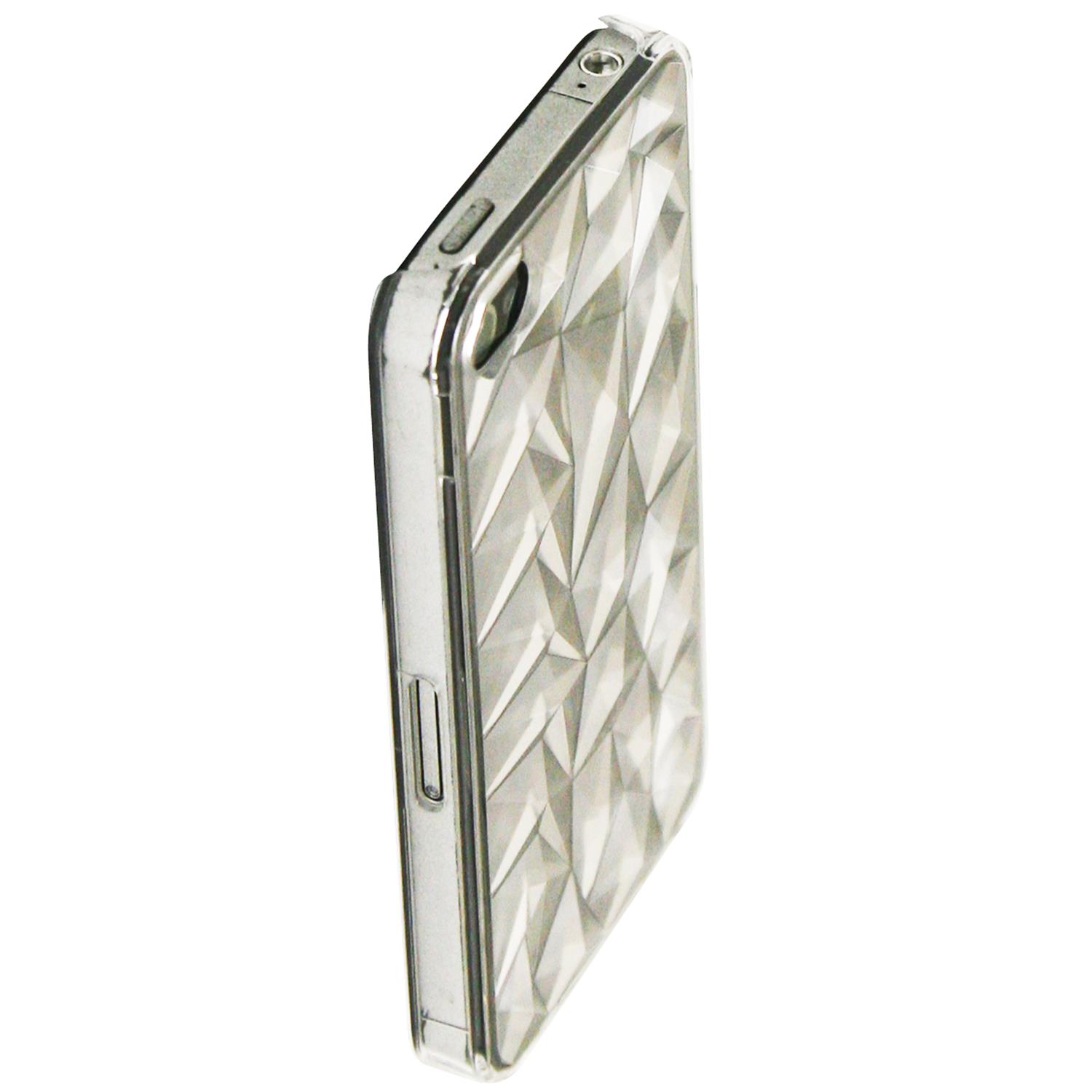 Exian Fitted Hard Shell Case for iPhone 4S;iPhone 4 - Clear