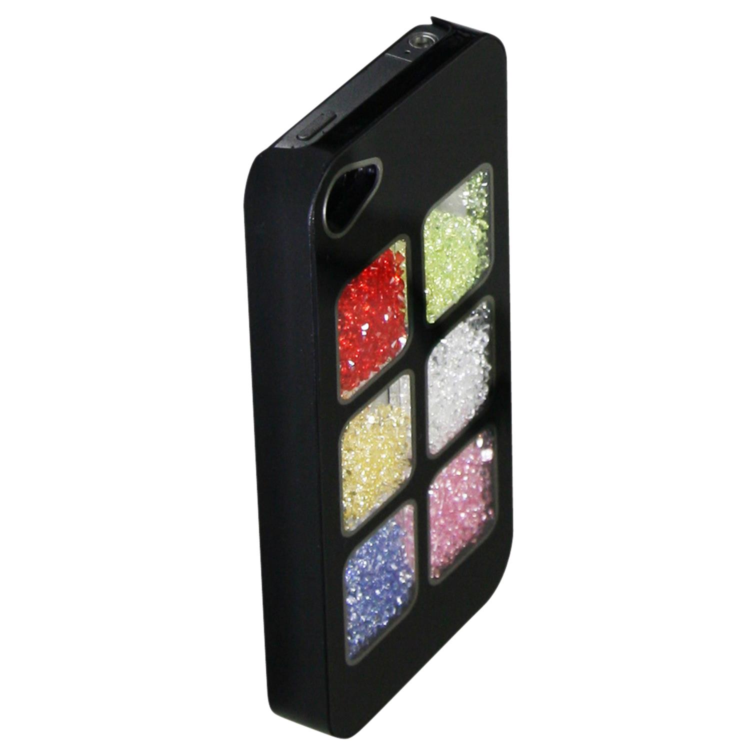 Étui rigide ajusté d'Exian pour iPhone 4S; iPhone 4 - Multicolore