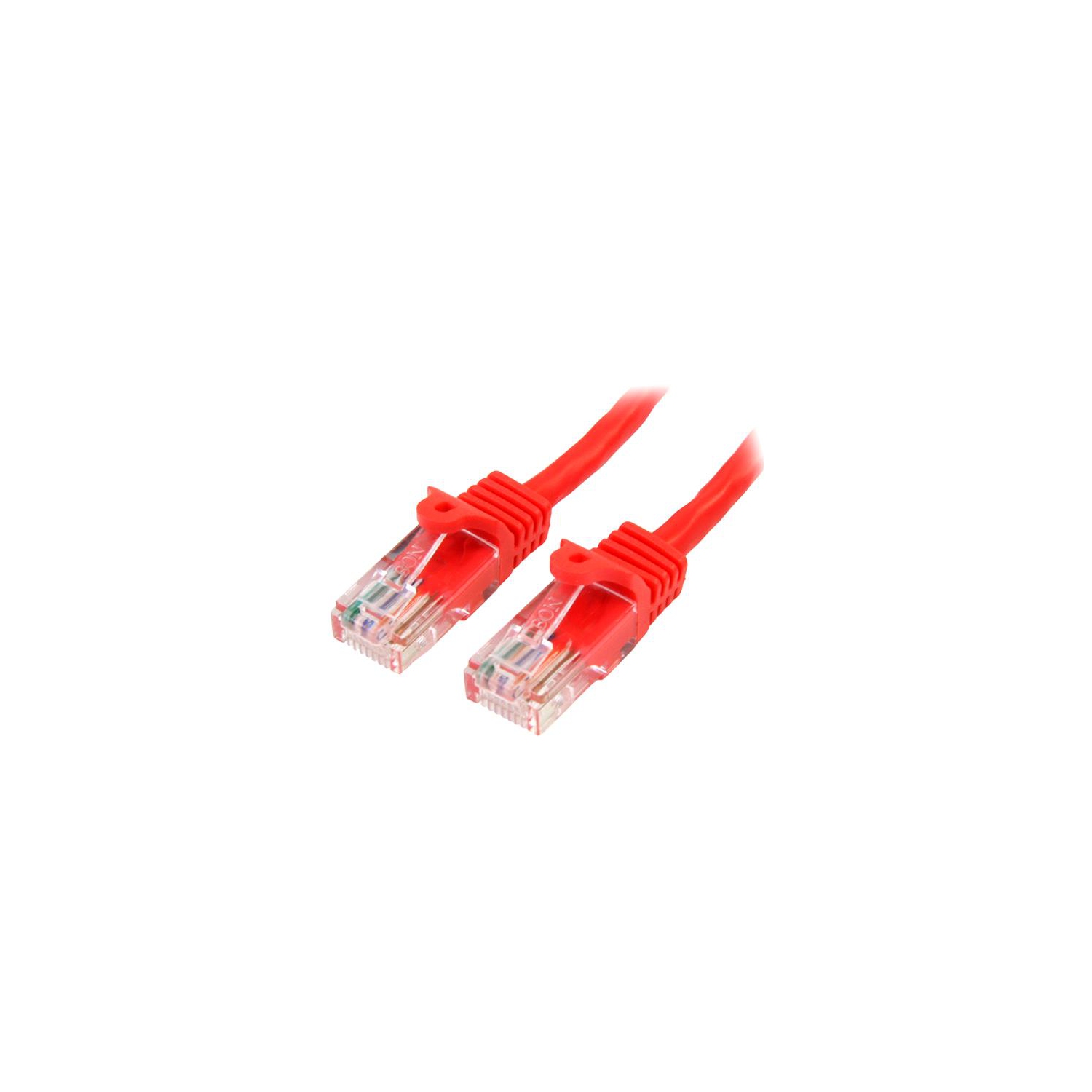 45PATCH30RD Long Network Cable 30ft 30 ft Red- Patch Cable Snagless Cat5e Cable Ethernet Cord StarTech.com Cat5e Ethernet Cable Cat 5e Cable 