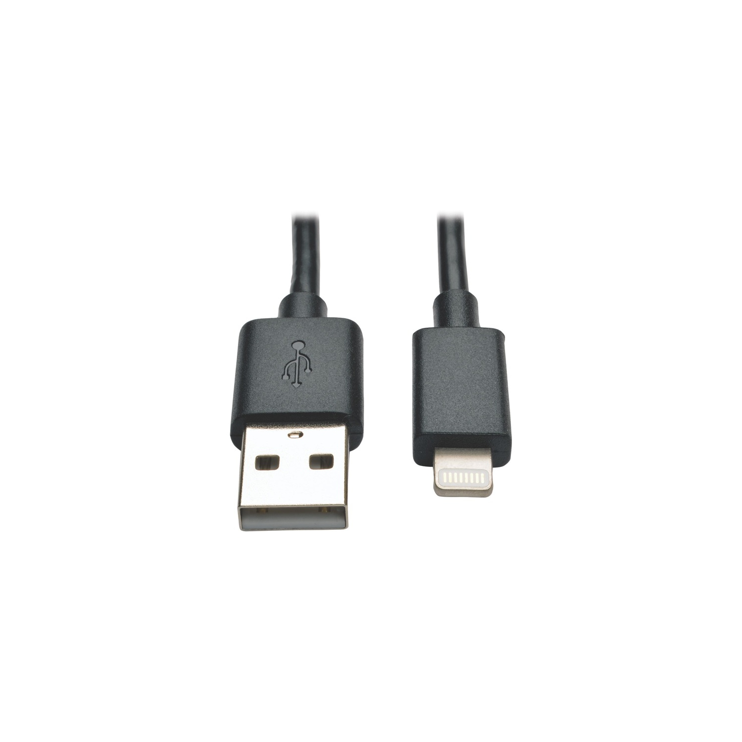 Tripp Lite USB Sync/Charge Cable with Lightning Connector - Black, 10-in