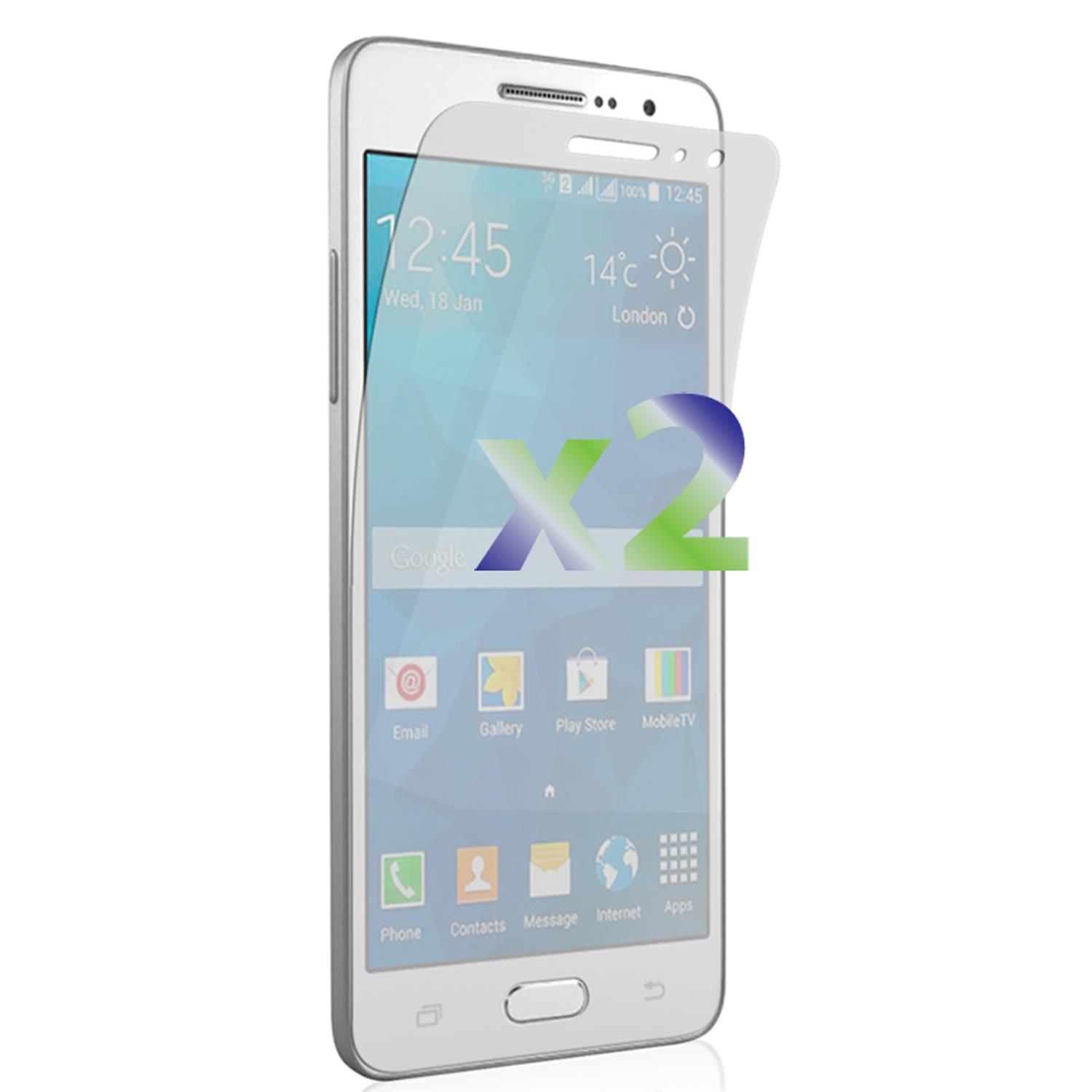Exian Samsung Galaxy Grand Prime Screen Protectors X 2 Clear