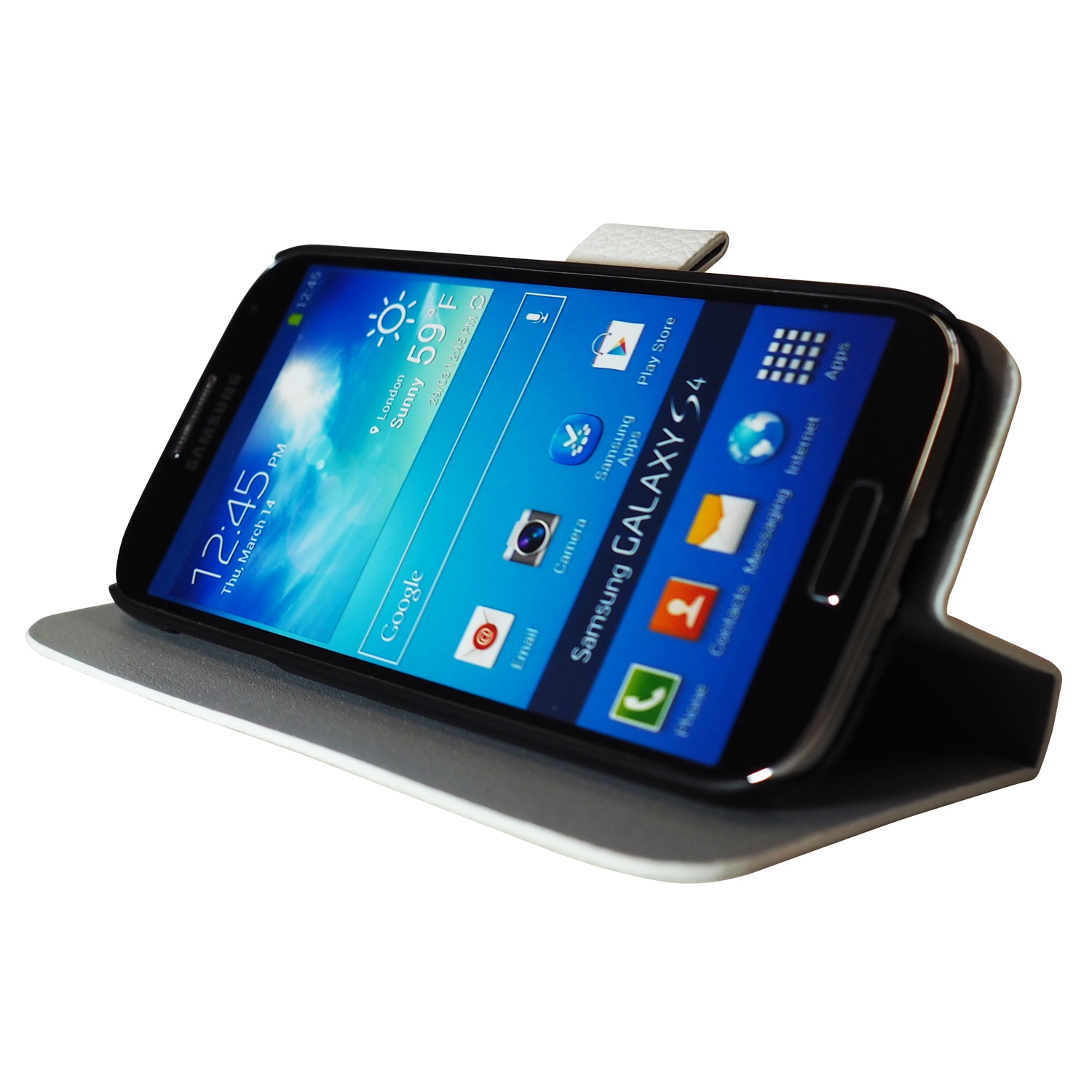 Exian Samsung Galaxy S4 PU Leather Wallet Black