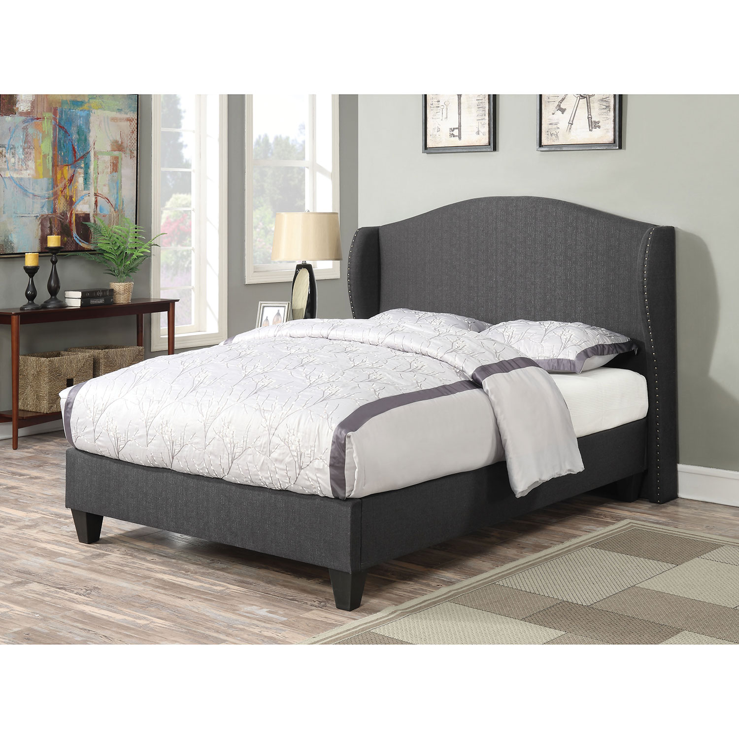 Ford Contemporary Upholstered Platform Bed Queen Night Beds Ford Contemporary Upholstered Platform Bed Queen Night Only