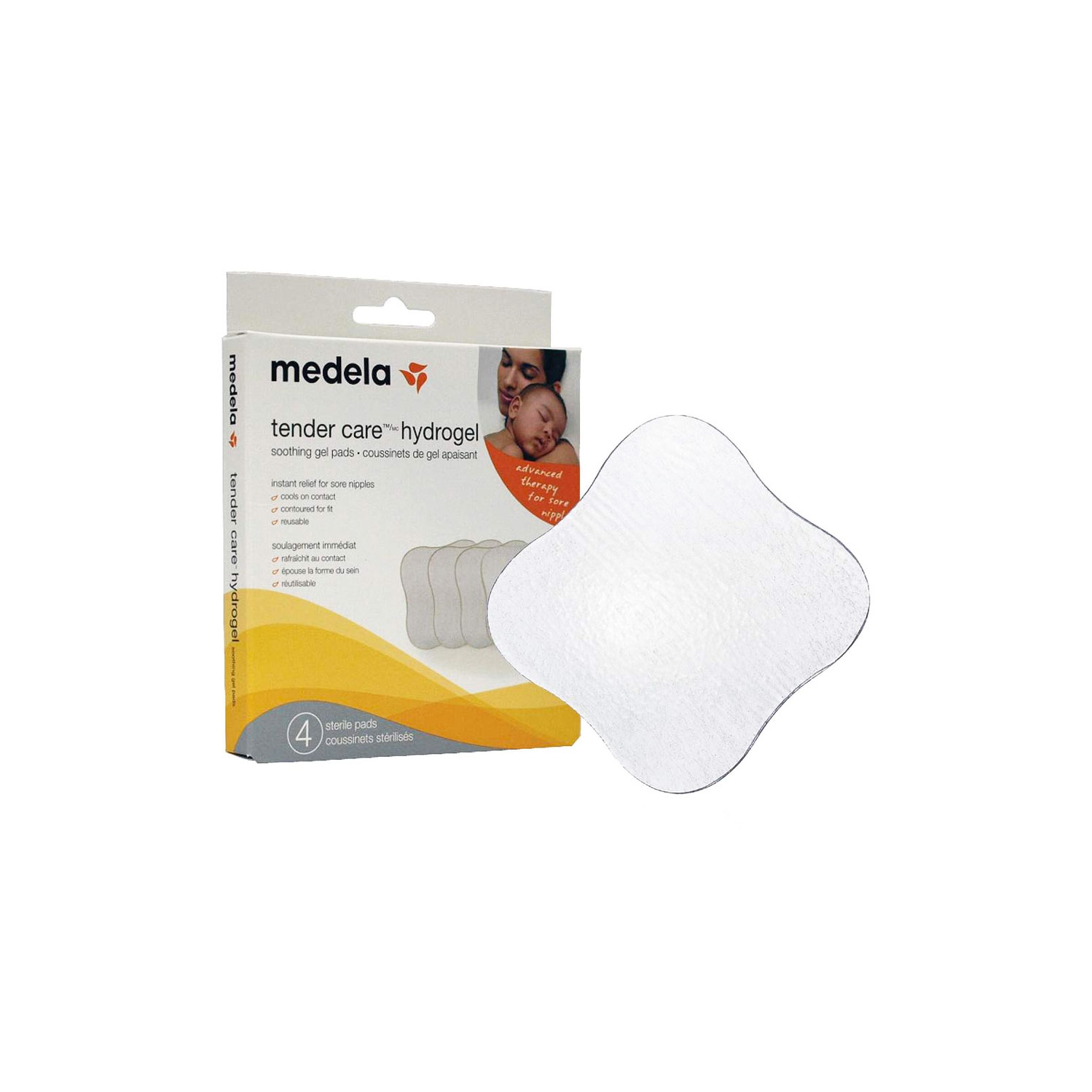 Medela Tender Care 4-Pack Hydrogel Pads Advanced Therapy For Sore Nipples