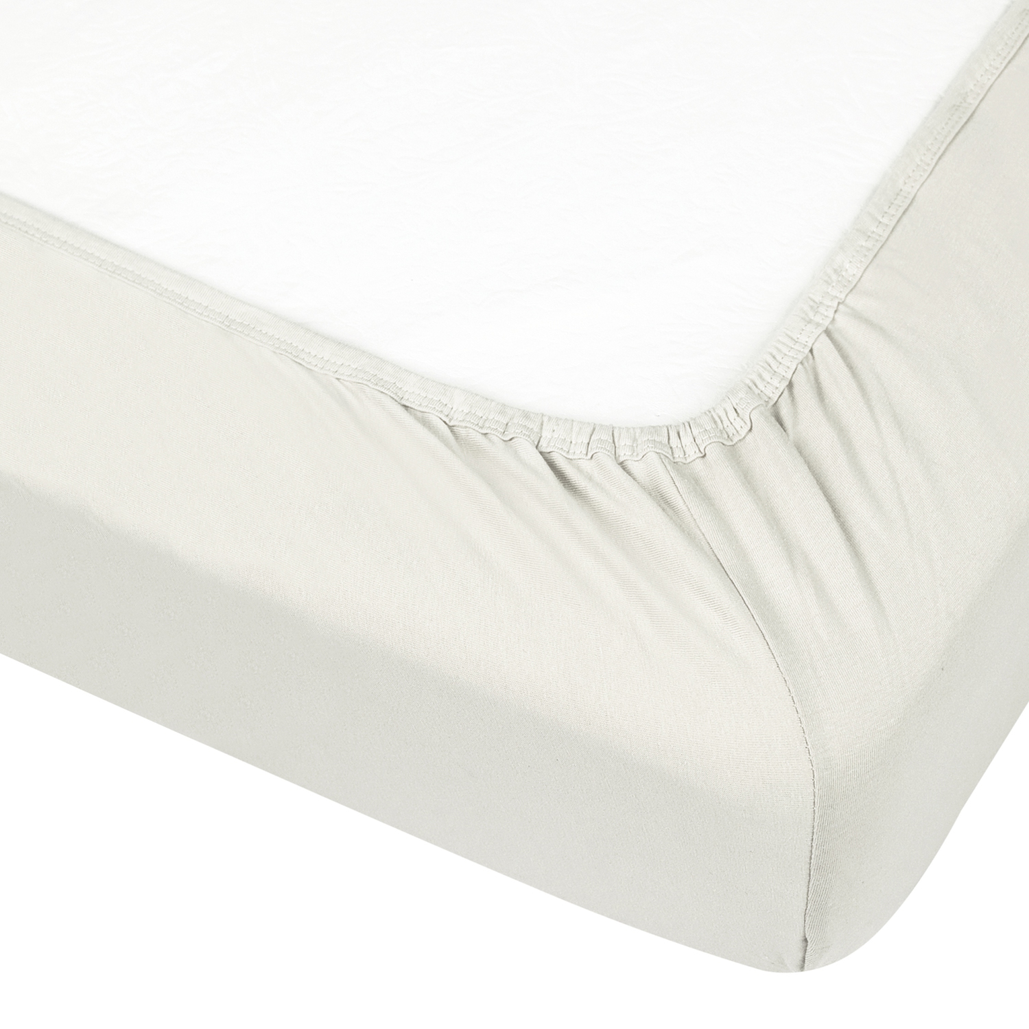 Kushies Organic Jersey Fitted Crib Sheet - Ecru