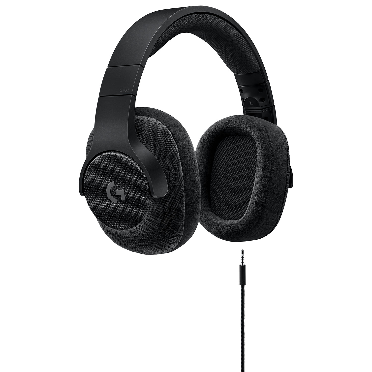 Logitech G433 Wired Gaming Headset with Microphone - Black