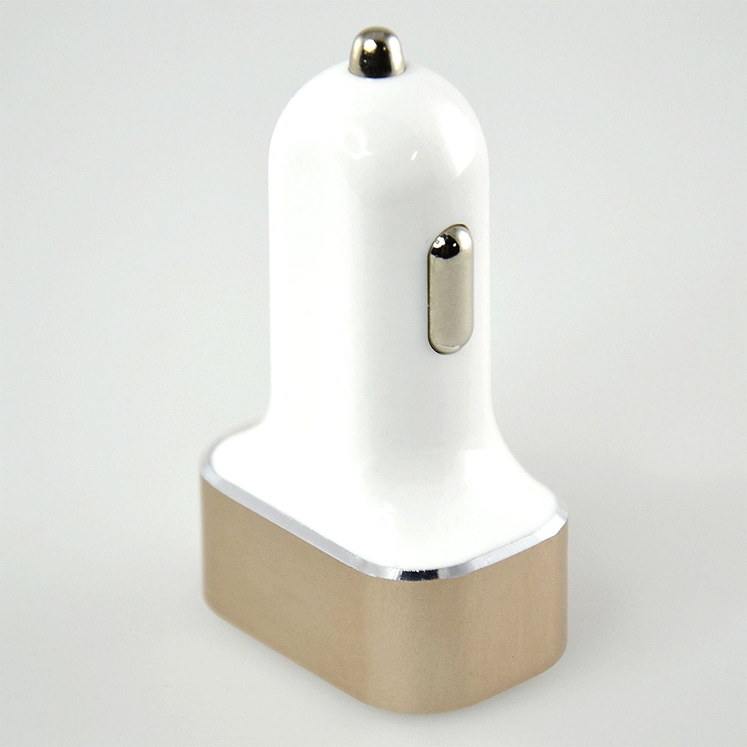 5.1A 3 USB Output Wide Electronic Device Car Charger Supporting Sonic Speed Charging - White