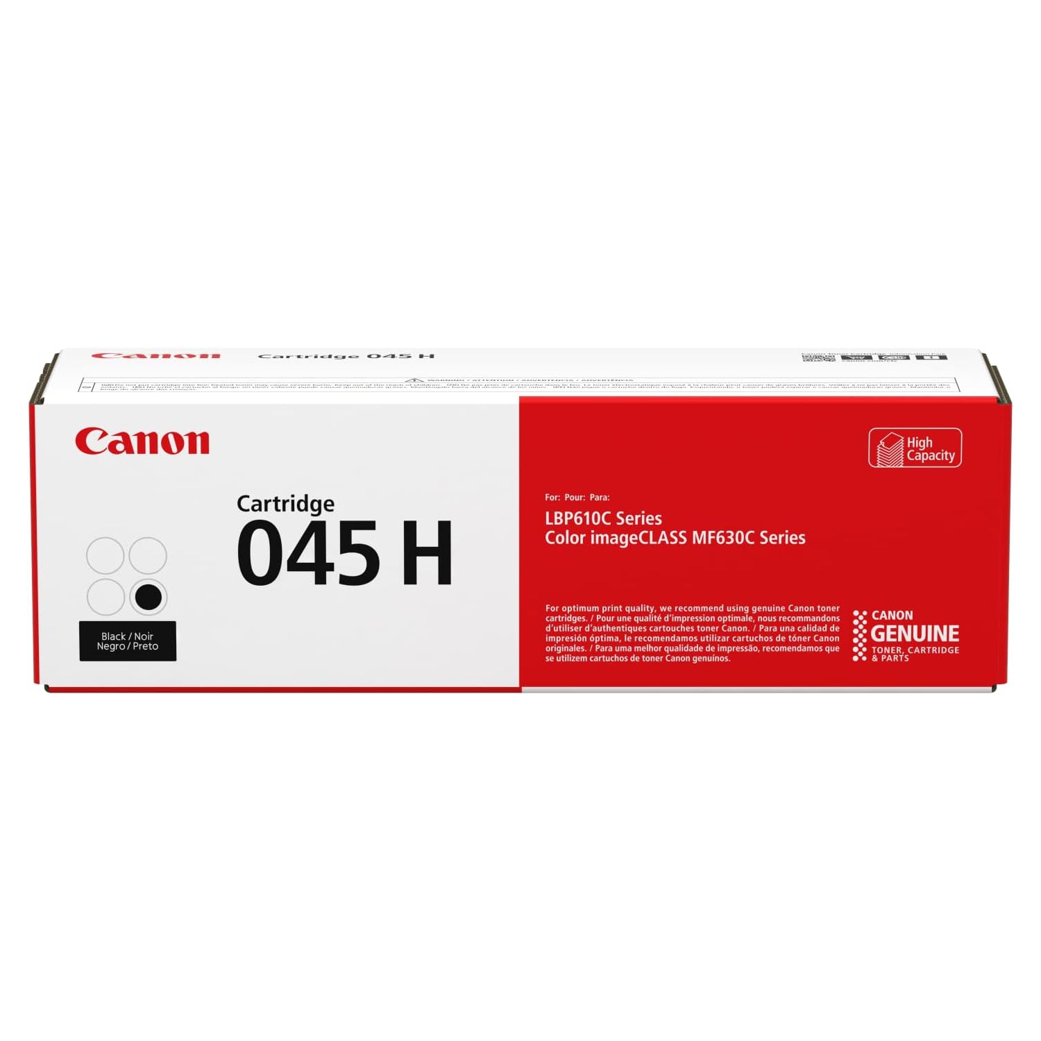 Canon 045H 1242C001 Black Original High Yield Toner Cartridge