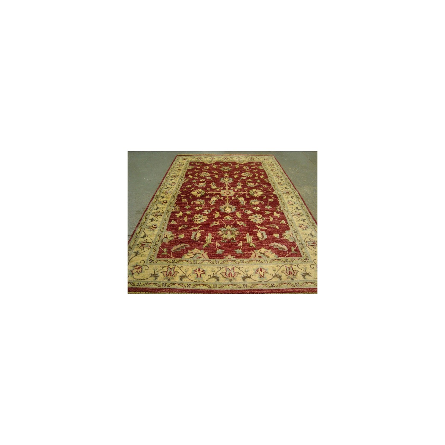 Chobi Mahal Zeigler Exclusive Vege Dyed Area Rug Hand Knotted Wool Carpet'