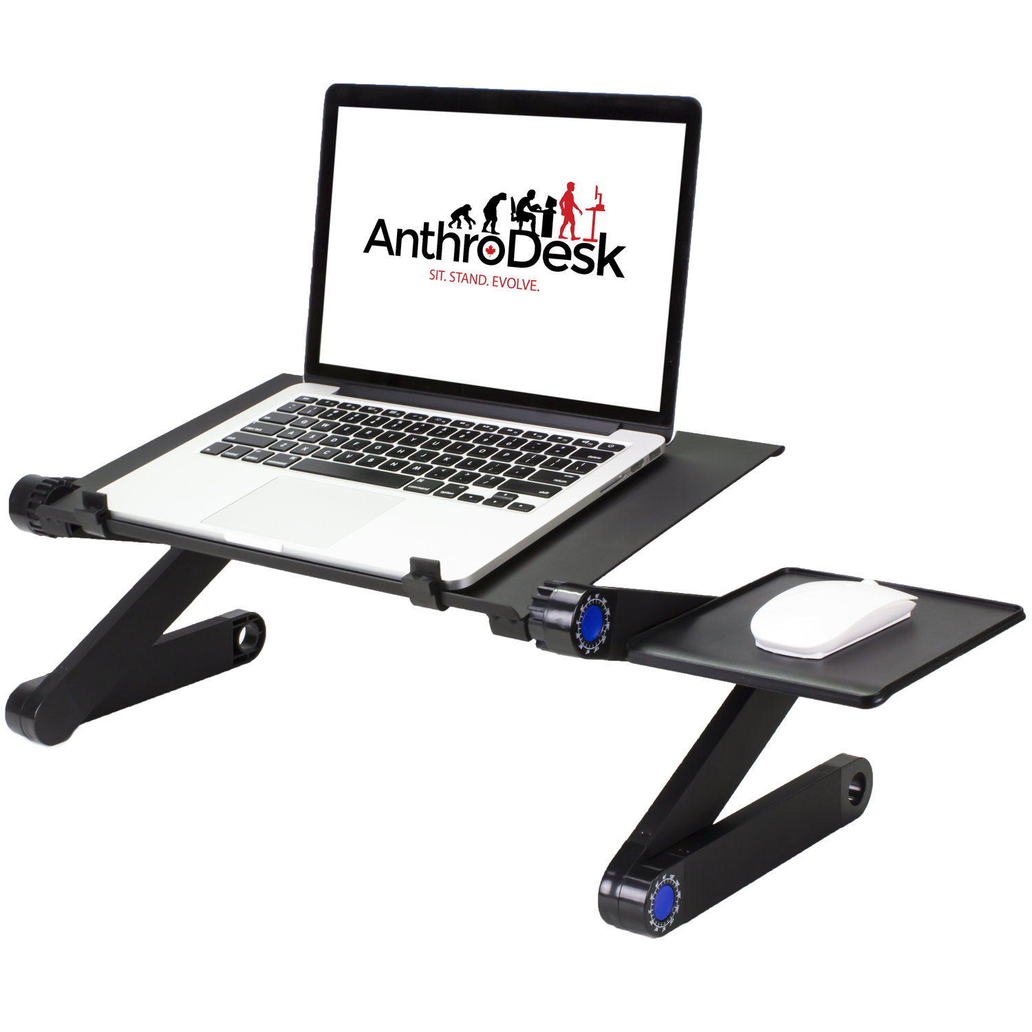 Anthrodesk Laptop Stand with Adjustable Folding Ergonomic Design Stand for Ultrabook, Netbook, or Tablet