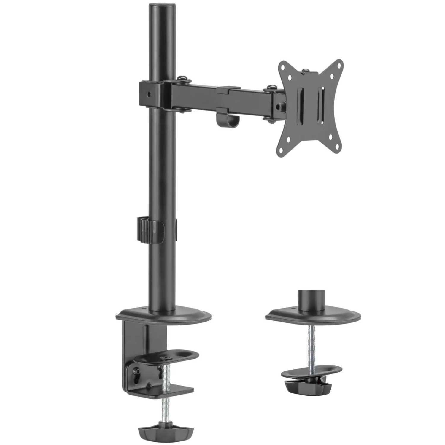 AnthroDesk Single Monitor Arm Mount with Fully Adjustable Tilt / Swivel / Rotate Ability for Screens up to 27"