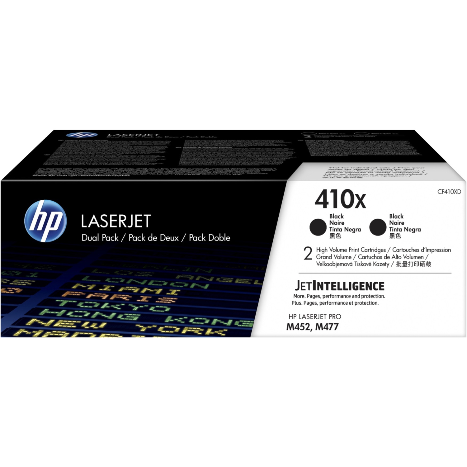 HP 410X BLACK 2-PACK LJ TONER CARTRIDGE