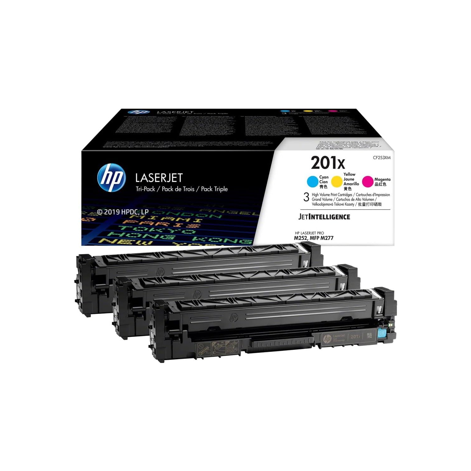 HP 201X CYM TRI-PACK LJ TONER CARTRIDGE