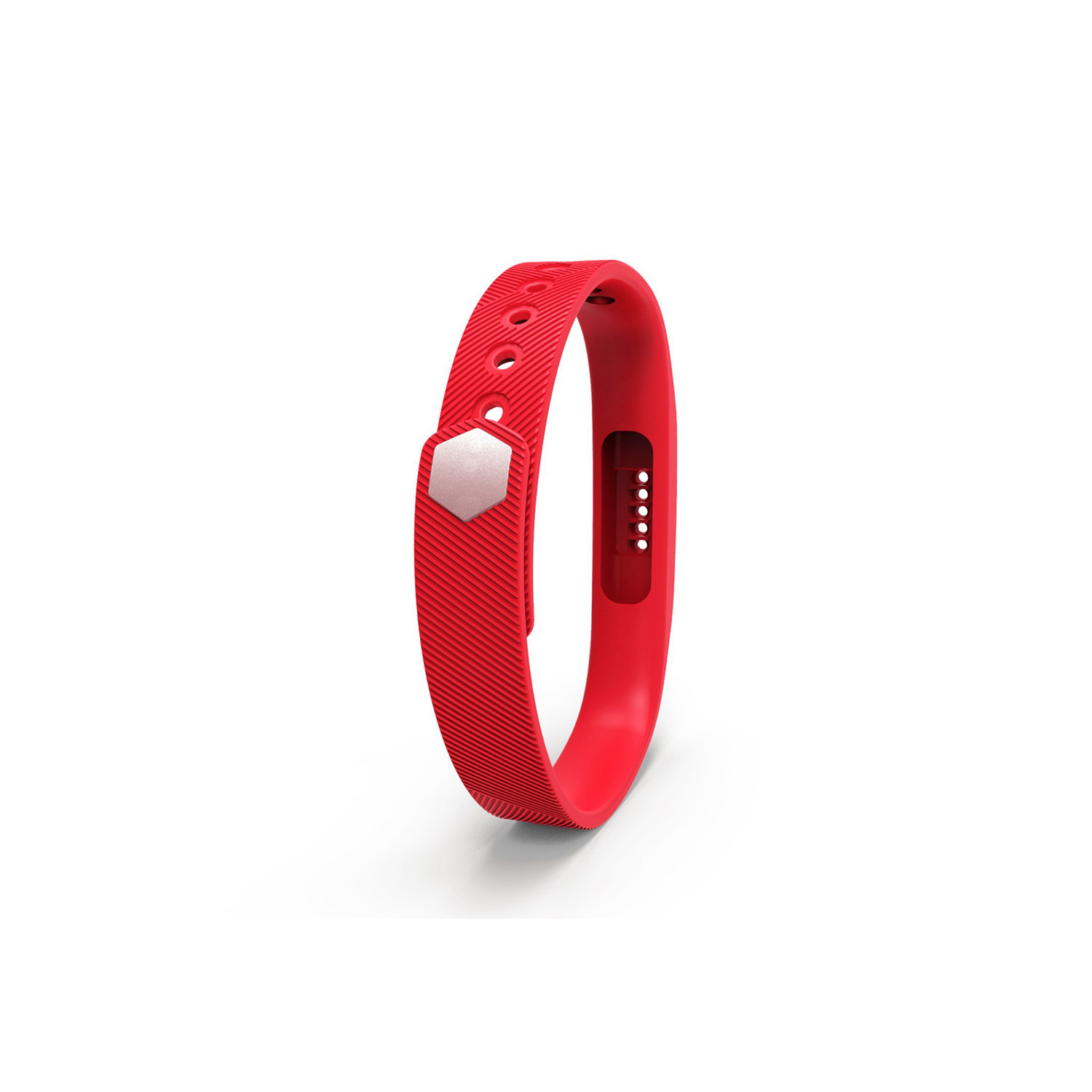 StrapsCo Silicone Replacement Strap for Fitbit Flex 2 in Red