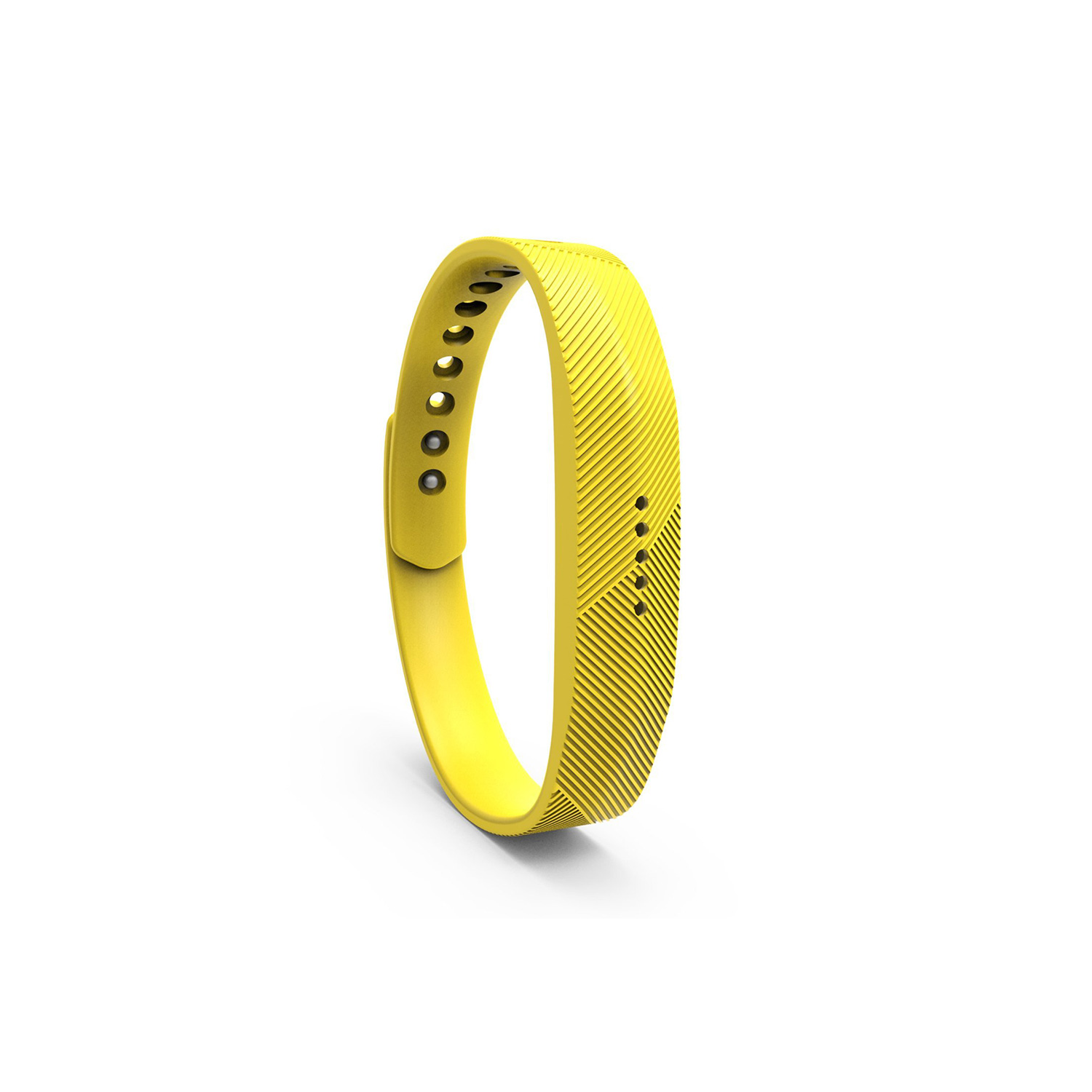 StrapsCo Silicone Replacement Strap for Fitbit Flex 2 in Yellow