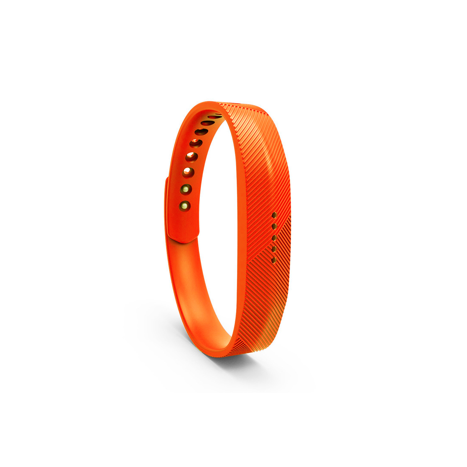 StrapsCo Silicone Replacement Strap for Fitbit Flex 2 in Orange