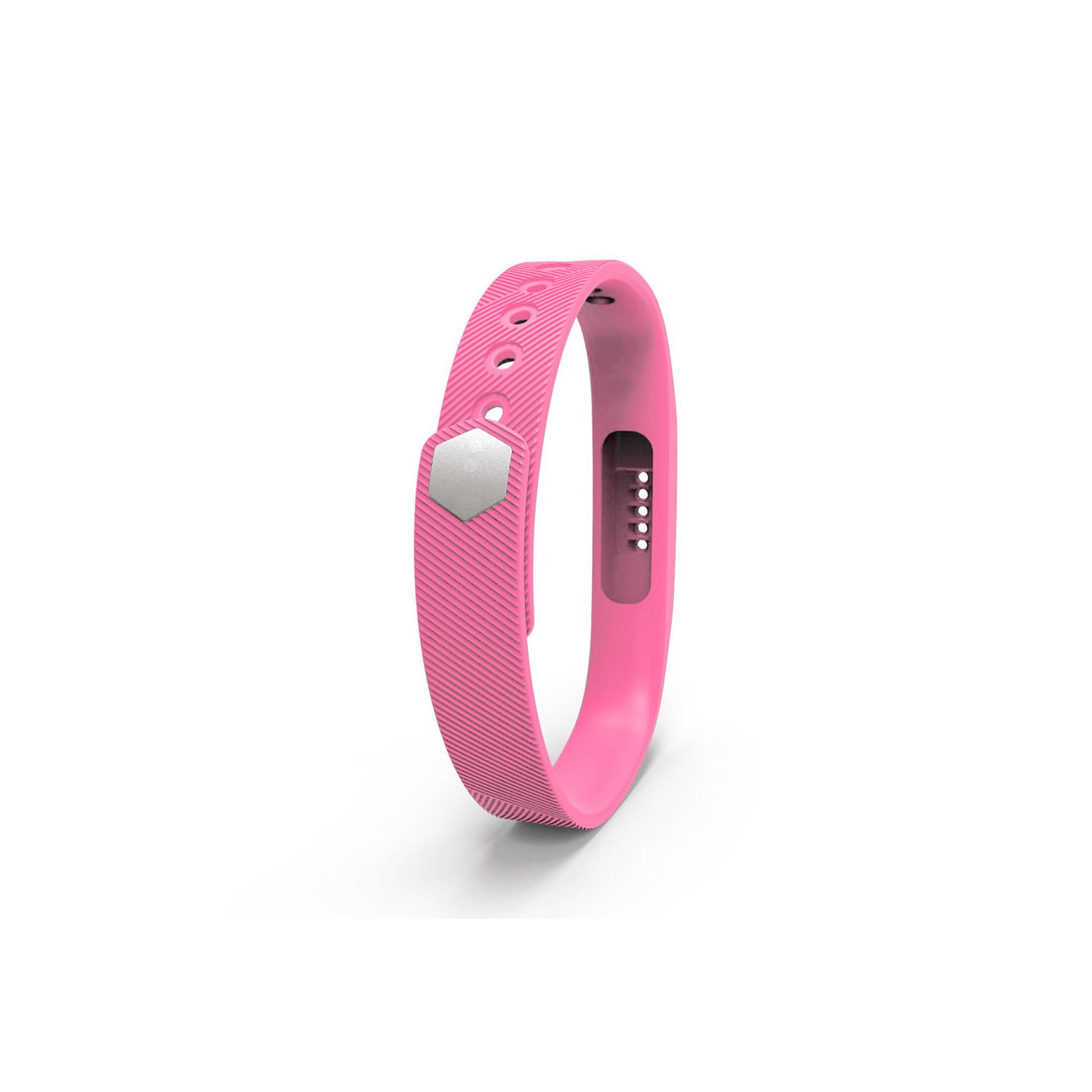 StrapsCo Silicone Replacement Strap for Fitbit Flex 2 in Barbie Pink