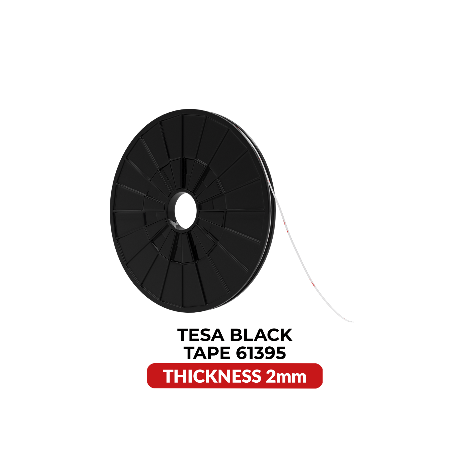 Double-Sided Acrylic Black Tape (Tesa Model # 61395)