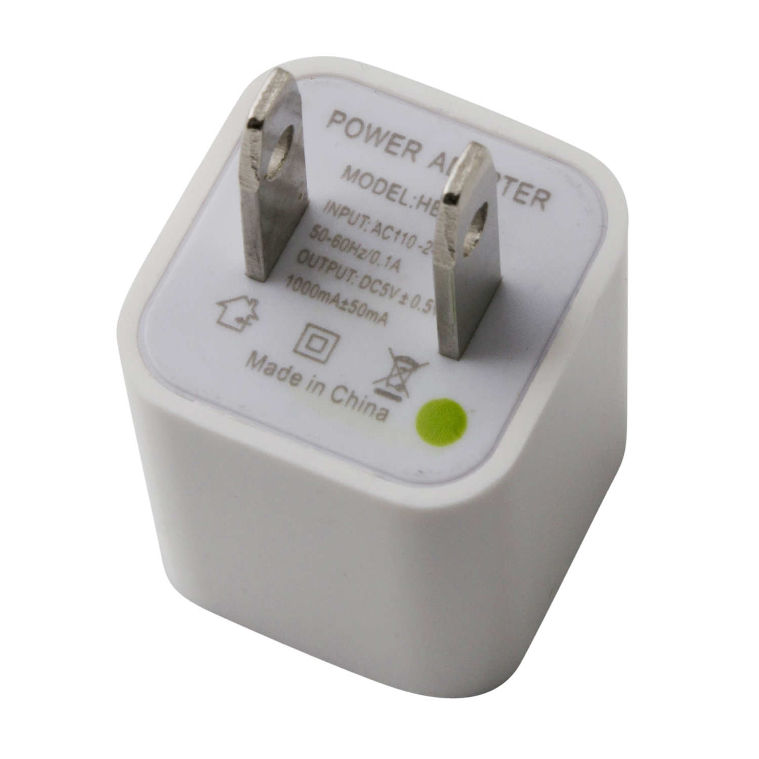 5W USB Cube Charger - White