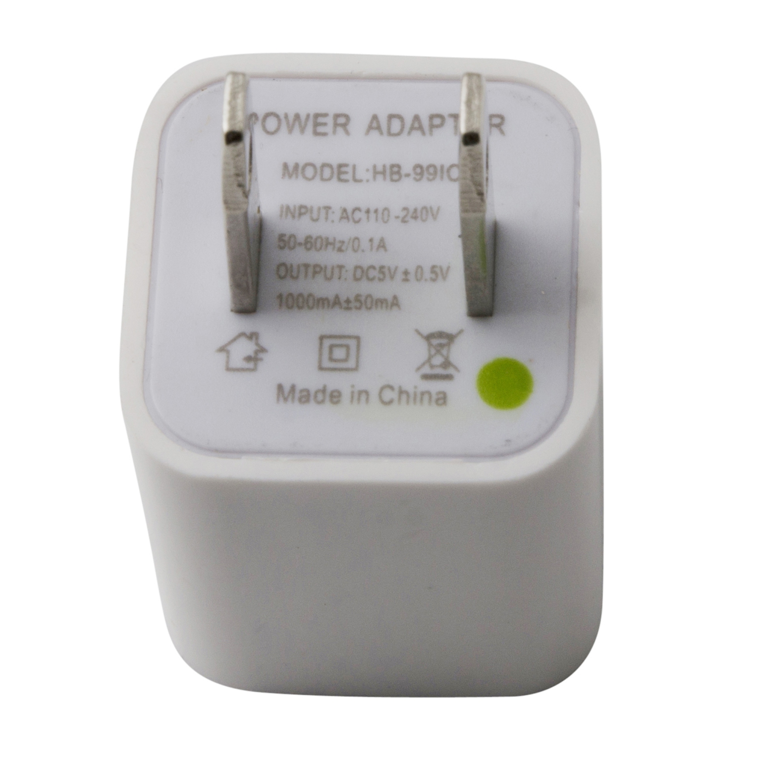 5W USB Cube Charger - White