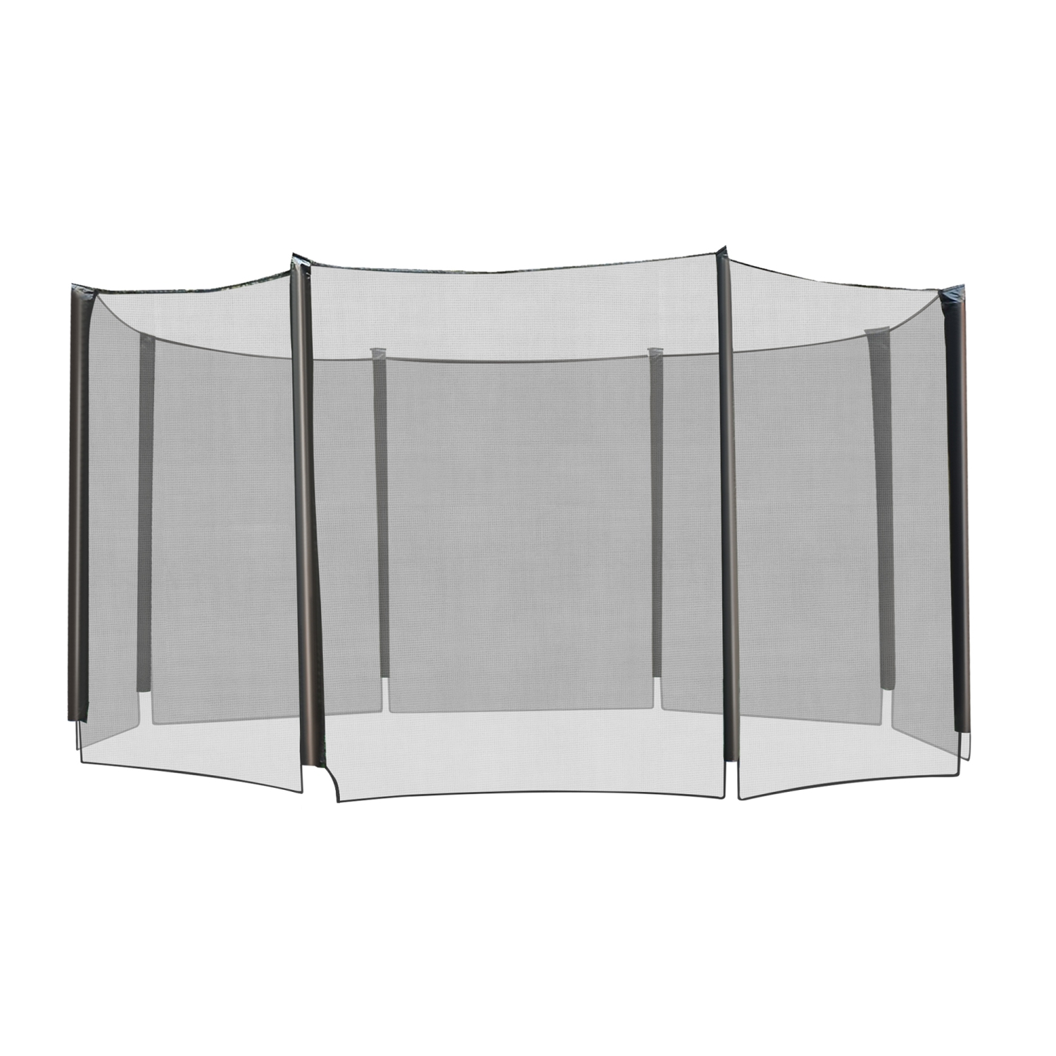 Aosom 14' Round Trampoline Enclosure Safety Net Fence Replacement Trampolining Bounce Part No Poles Included