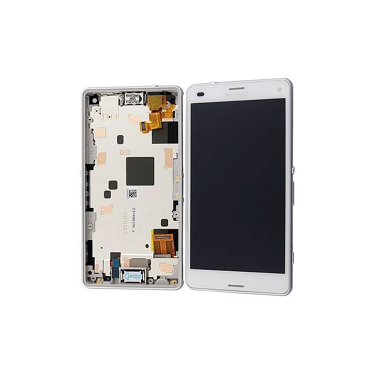 Replacement Part for Sony Xperia Z3 Compact LCD Screen and Digitizer Assembly with Front Housing - White
