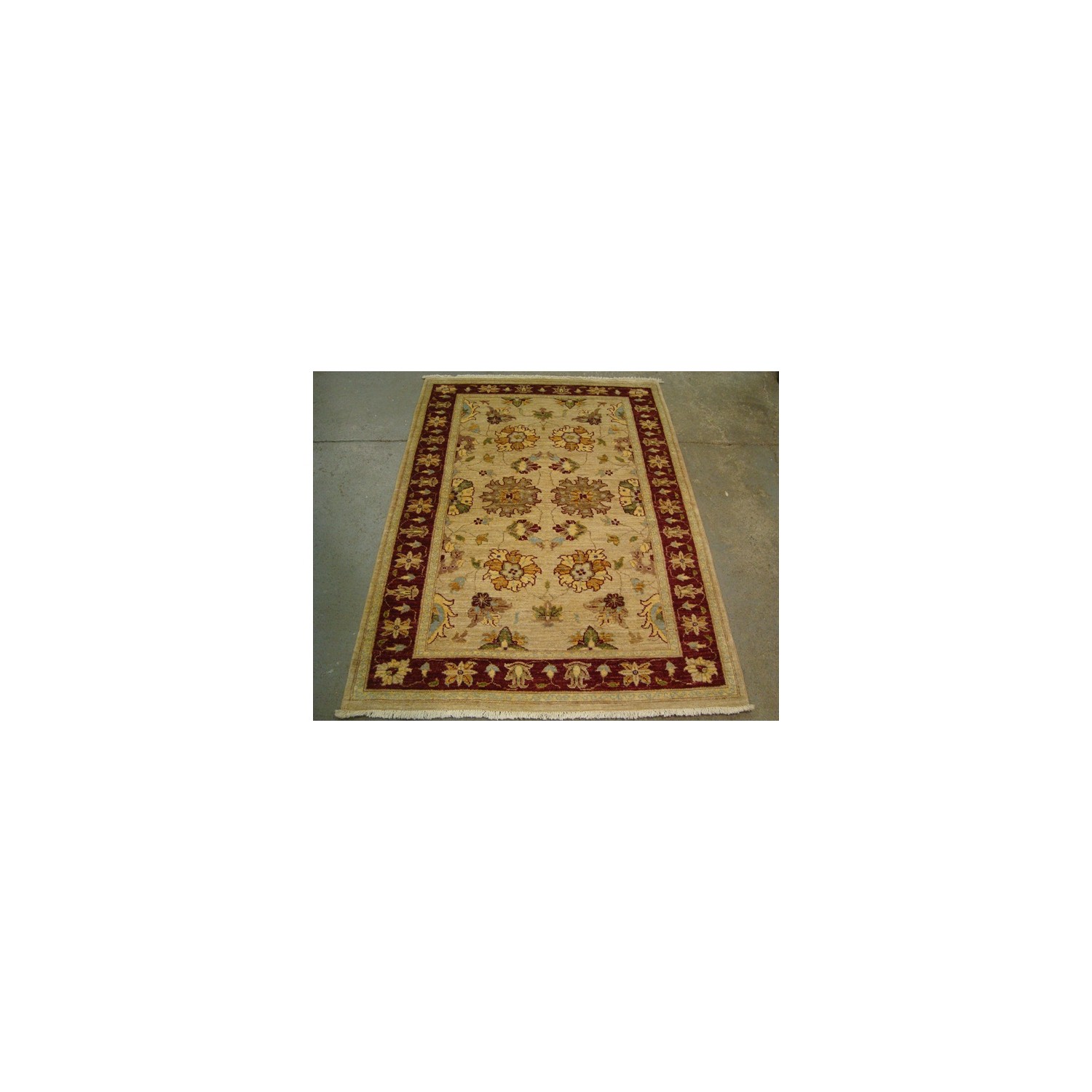 Exclusive Rare Chobi Veg Dyed Mahal Zeiglar Rectangle Area Rug Hand Knotted Carpet'