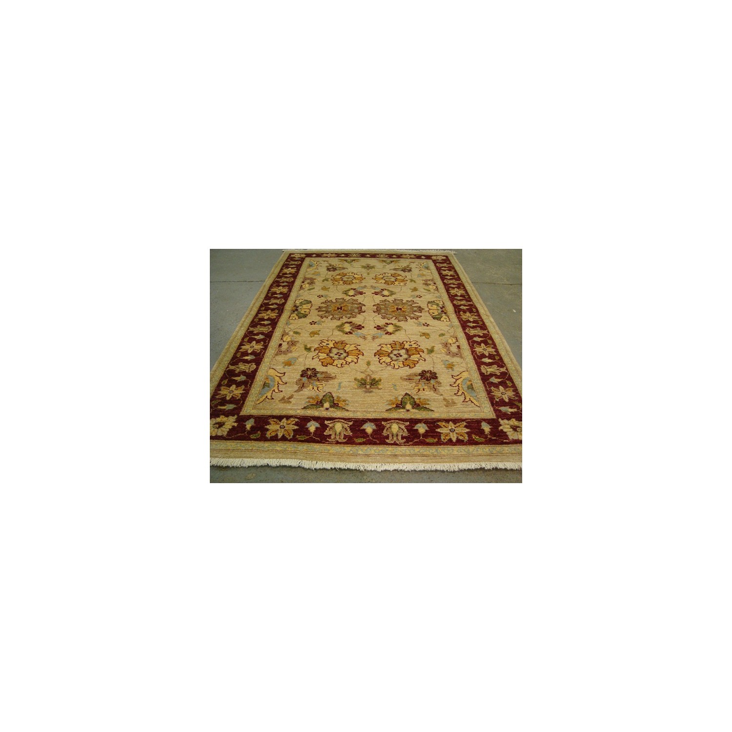 Exclusive Rare Chobi Veg Dyed Mahal Zeiglar Rectangle Area Rug Hand Knotted Carpet'