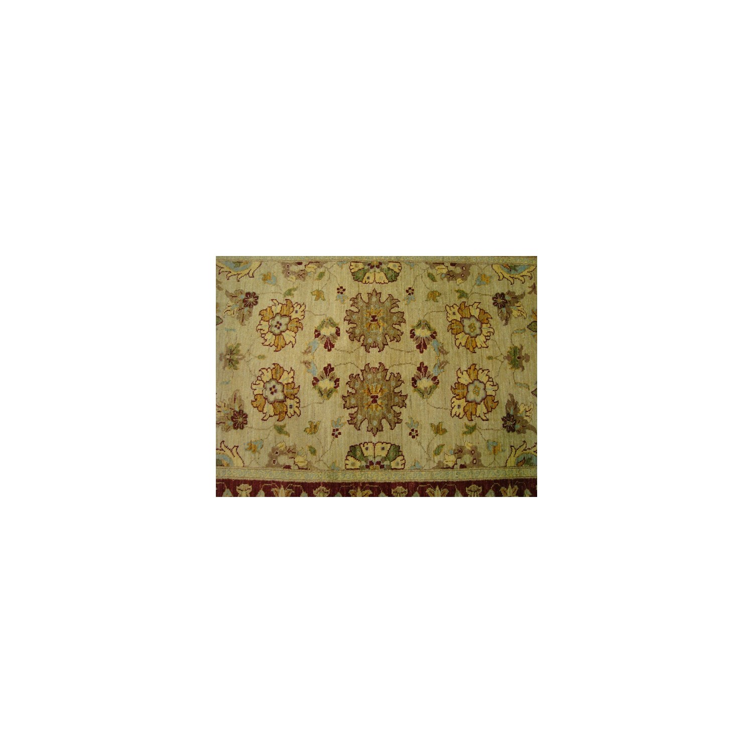 Exclusive Rare Chobi Veg Dyed Mahal Zeiglar Rectangle Area Rug Hand Knotted Carpet'