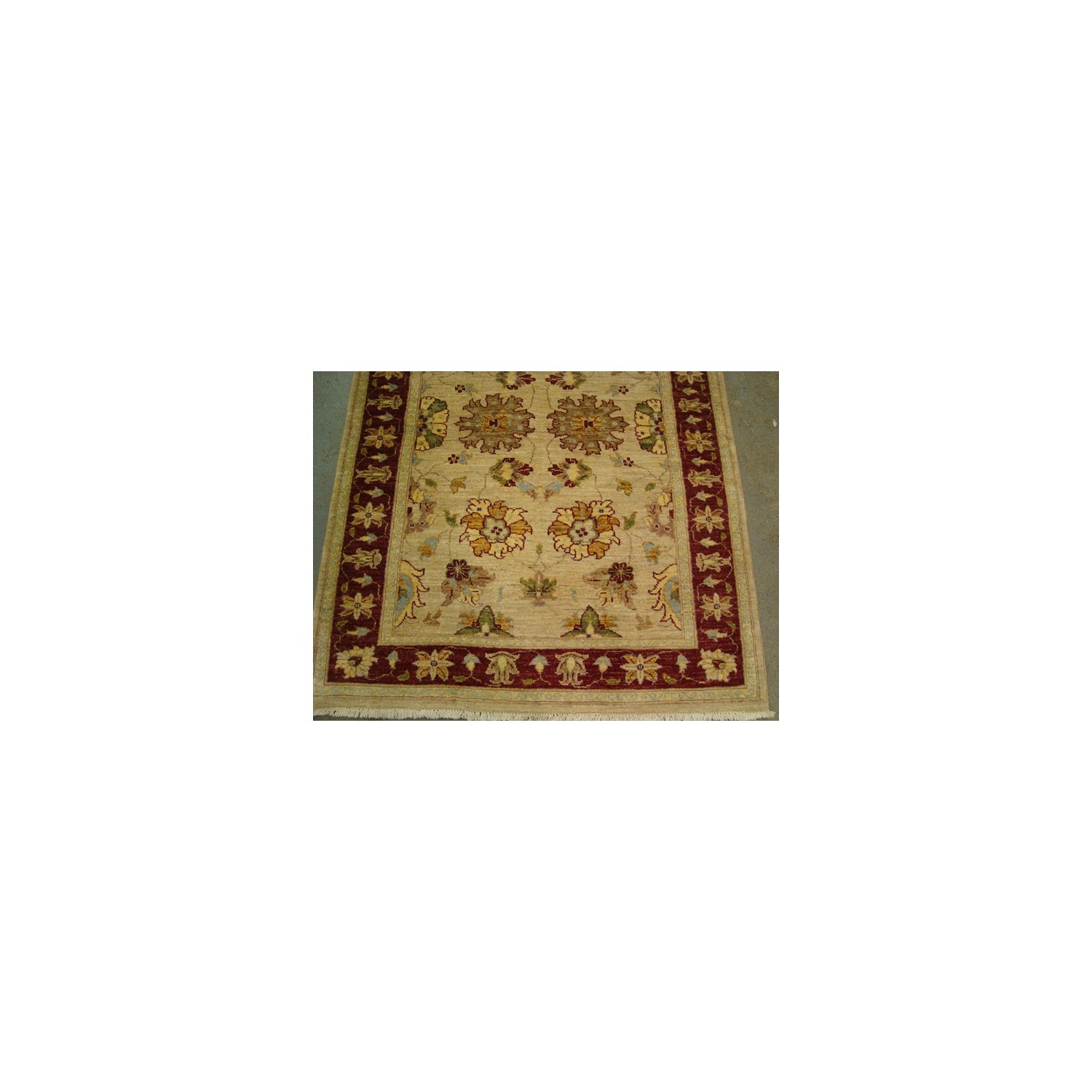 Exclusive Rare Chobi Veg Dyed Mahal Zeiglar Rectangle Area Rug Hand Knotted Carpet'